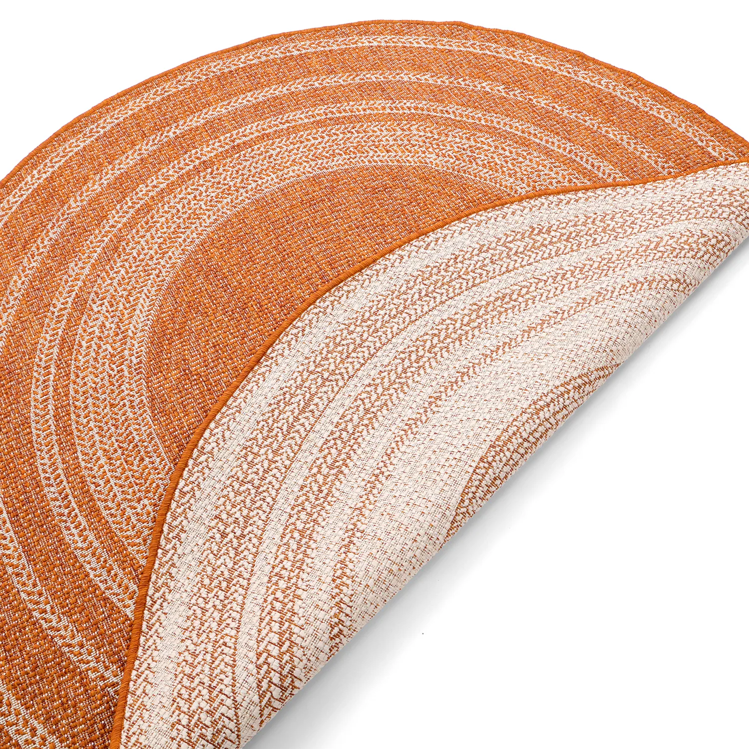 Rundt tæppe - Indoor/Outdoor Angus (rød)