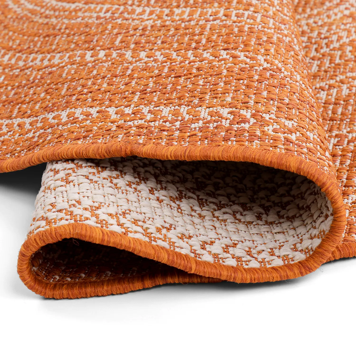 Rundt tæppe - Indoor/Outdoor Angus (rød)