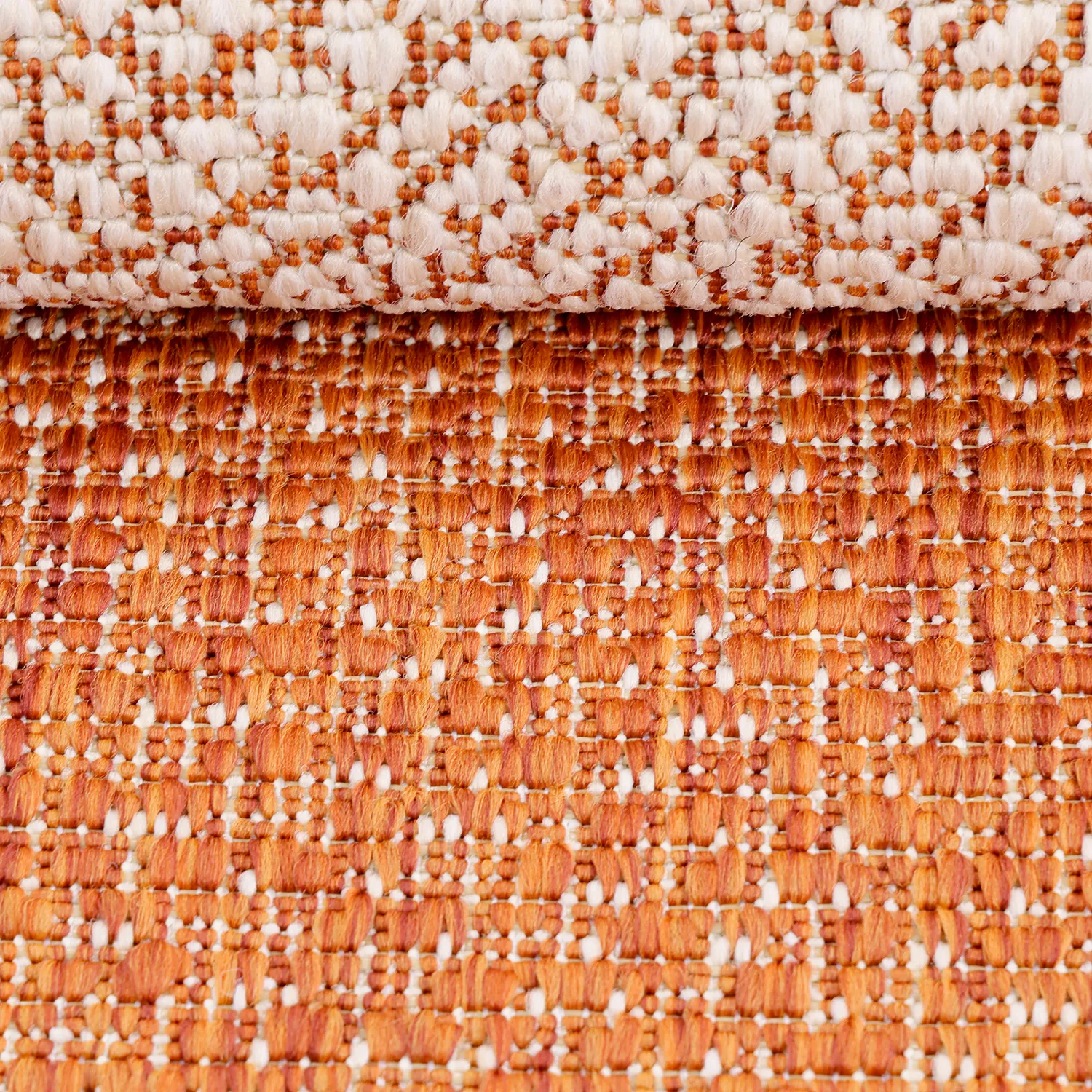 Rundt tæppe - Indoor/Outdoor Angus (rød)