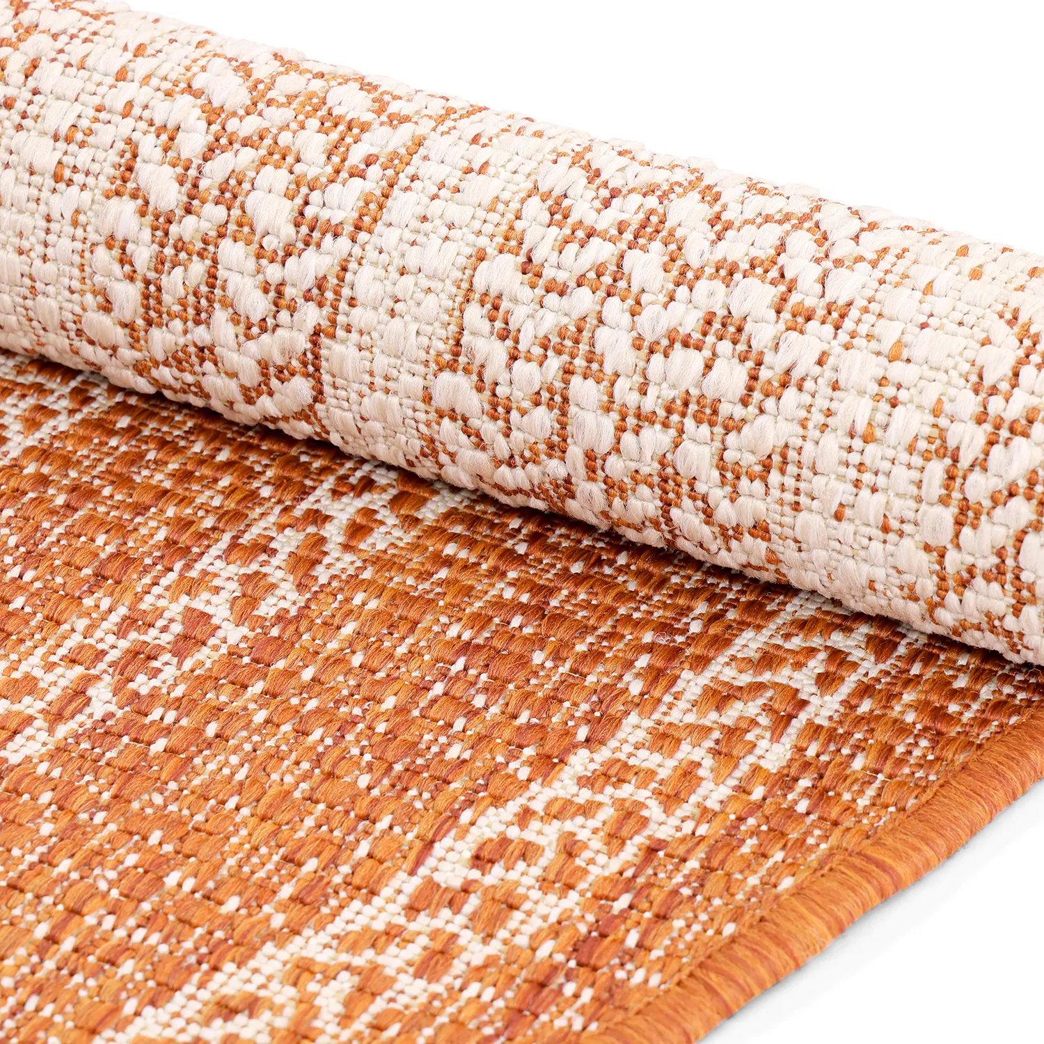 Rundt tæppe - Indoor/Outdoor Angus (rød)