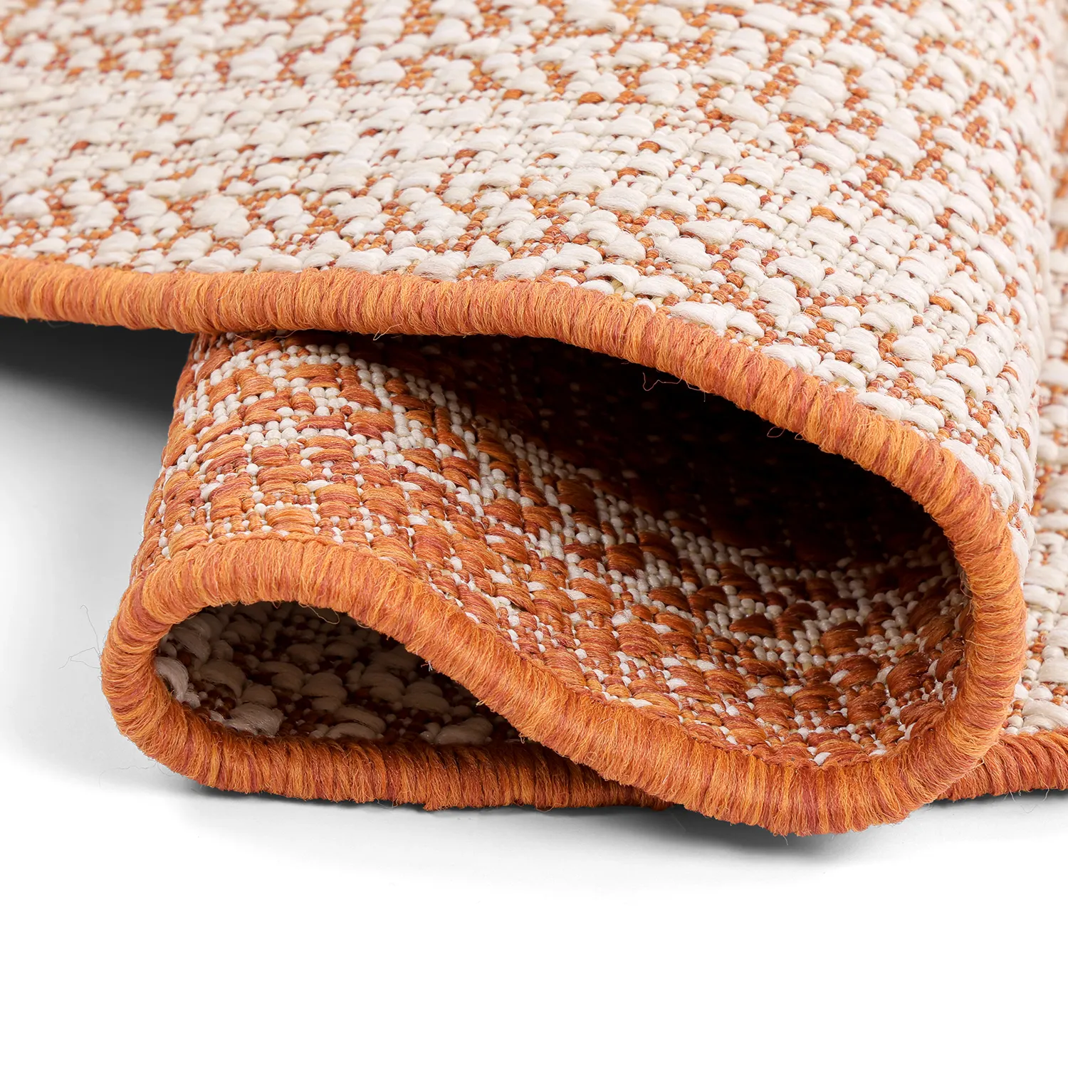 Rundt tæppe - Indoor/Outdoor Angus (rød)