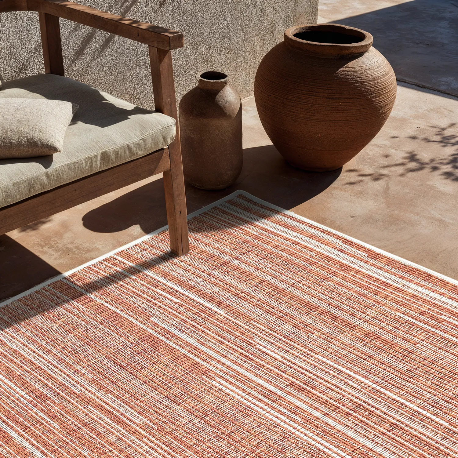 Tæpper til indendørs/udendørs brug - utomhusmatta - Arcata (rød)