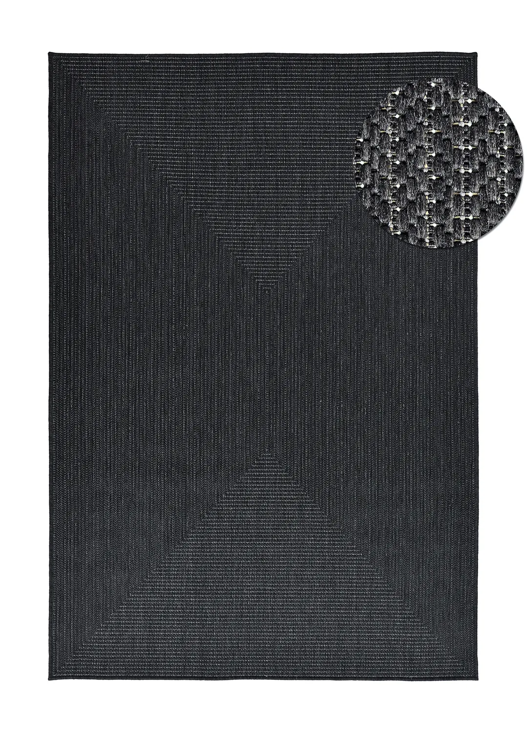 Tæpper til indendørs/udendørs brug - utomhusmatta - Arlo (sort)