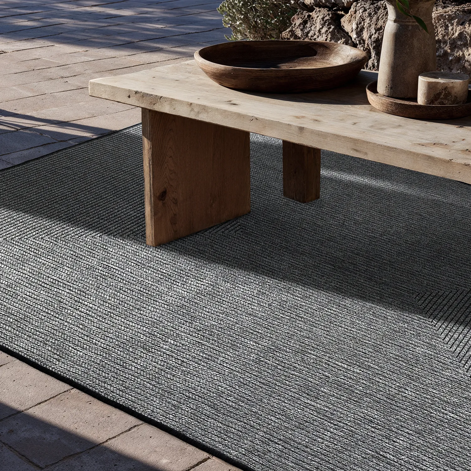 Tæpper til indendørs/udendørs brug - utomhusmatta - Arlo (sort)