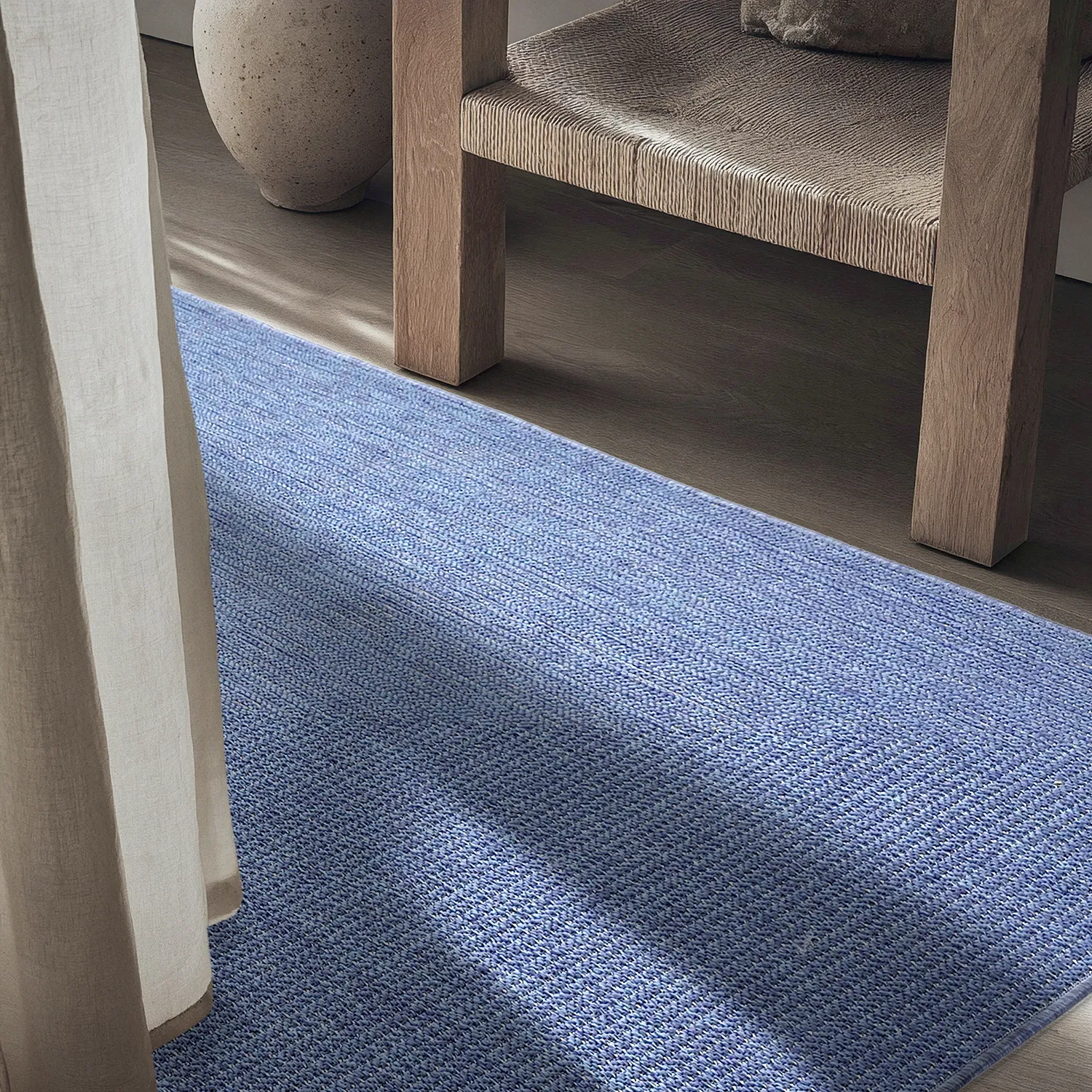 Tæpper til indendørs/udendørs brug - utomhusmatta - Arlo (blå)