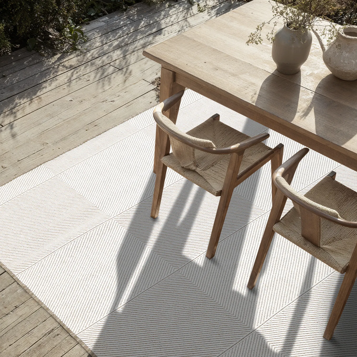 Tæpper til indendørs/udendørs brug - utomhusmatta - Ava (beige)