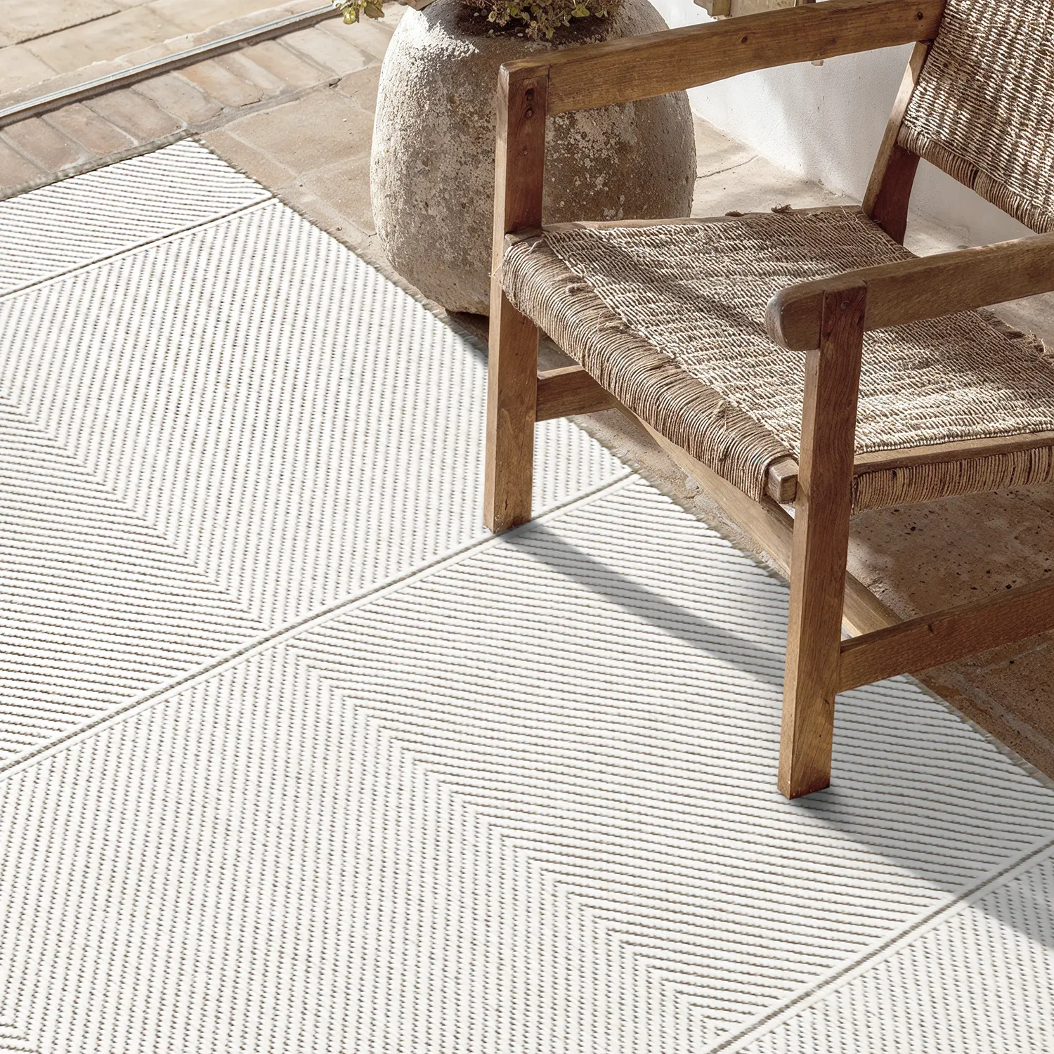 Tæpper til indendørs/udendørs brug - utomhusmatta - Ava (beige)