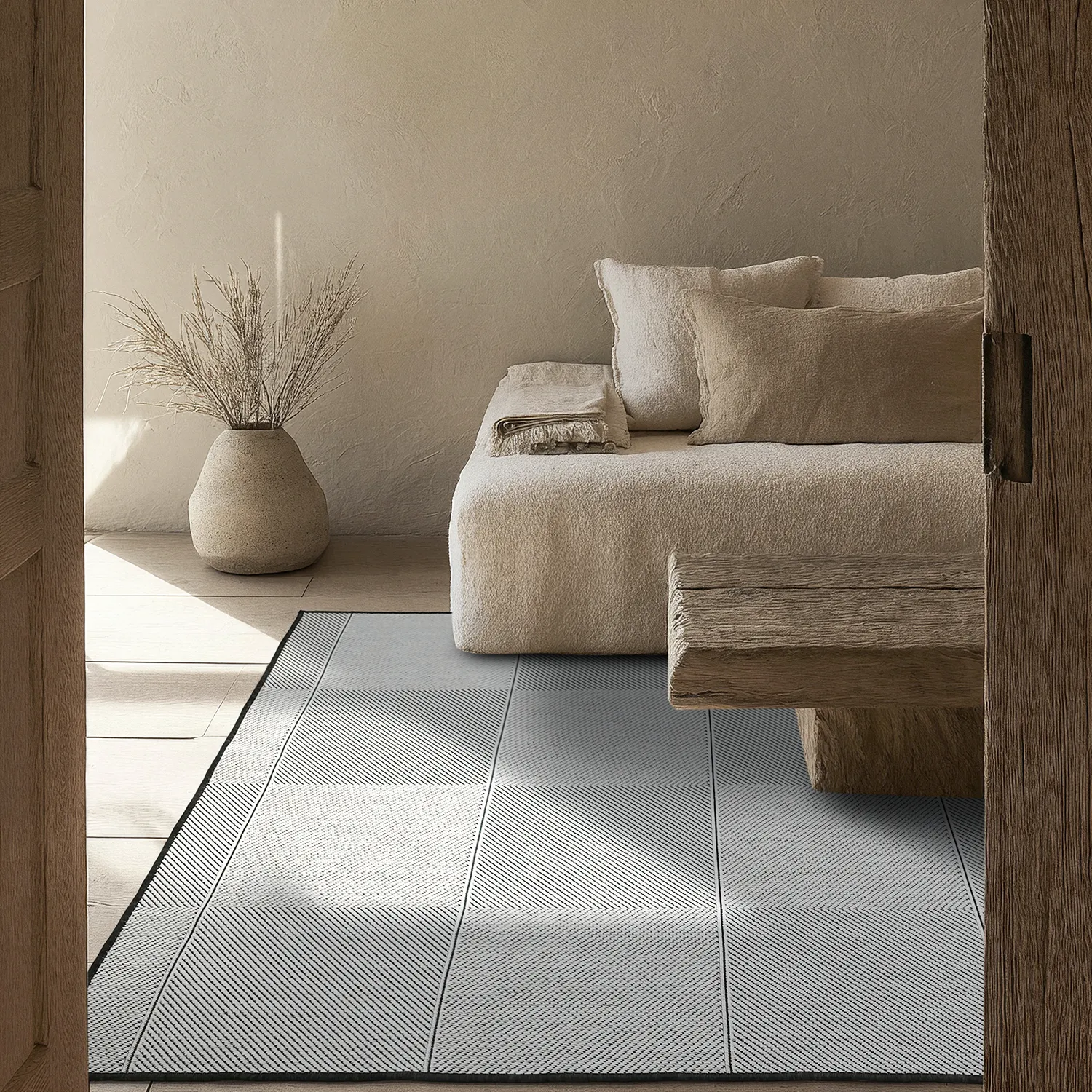 Tæpper til indendørs/udendørs brug - utomhusmatta - Ava (sort)