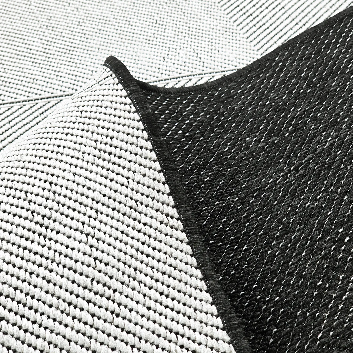 Tæpper til indendørs/udendørs brug - utomhusmatta - Ava (sort)