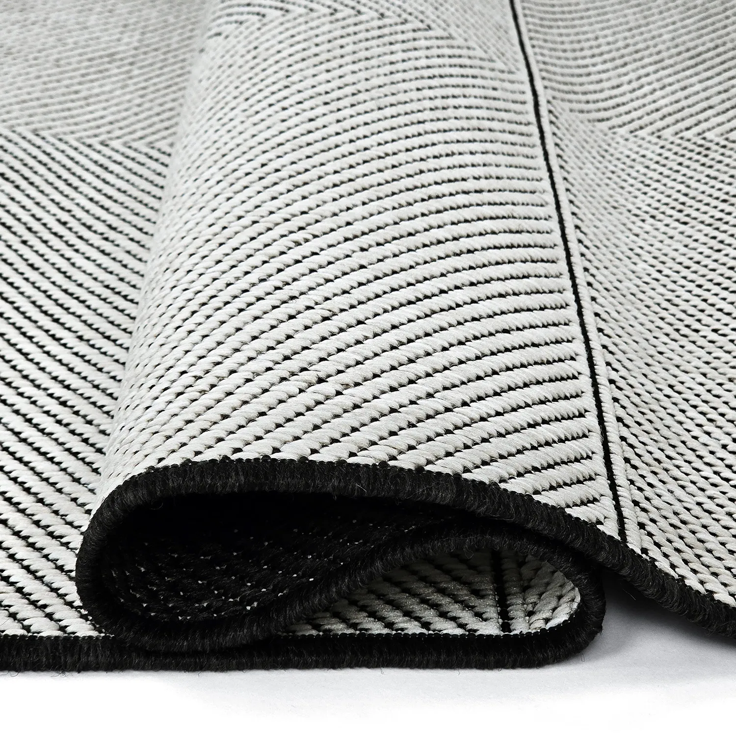 Tæpper til indendørs/udendørs brug - utomhusmatta - Ava (sort)
