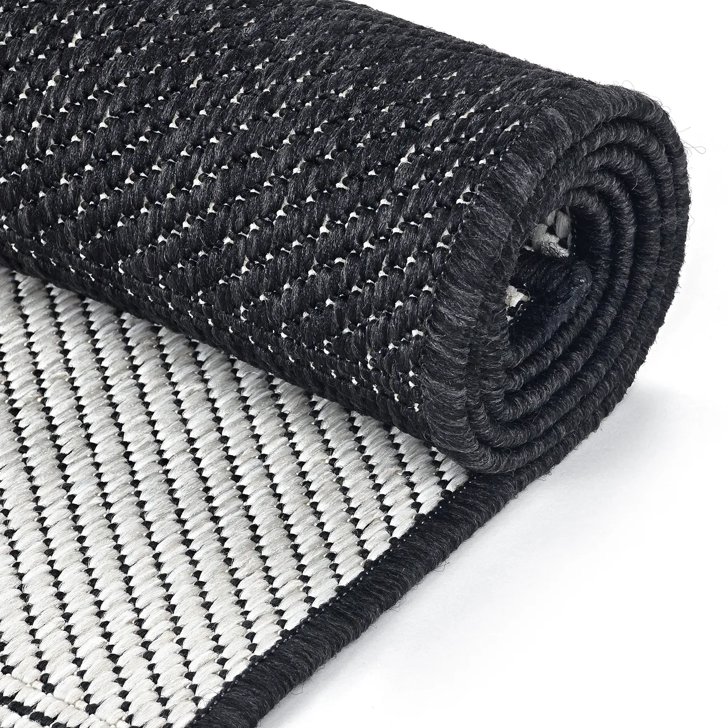 Tæpper til indendørs/udendørs brug - utomhusmatta - Ava (sort)