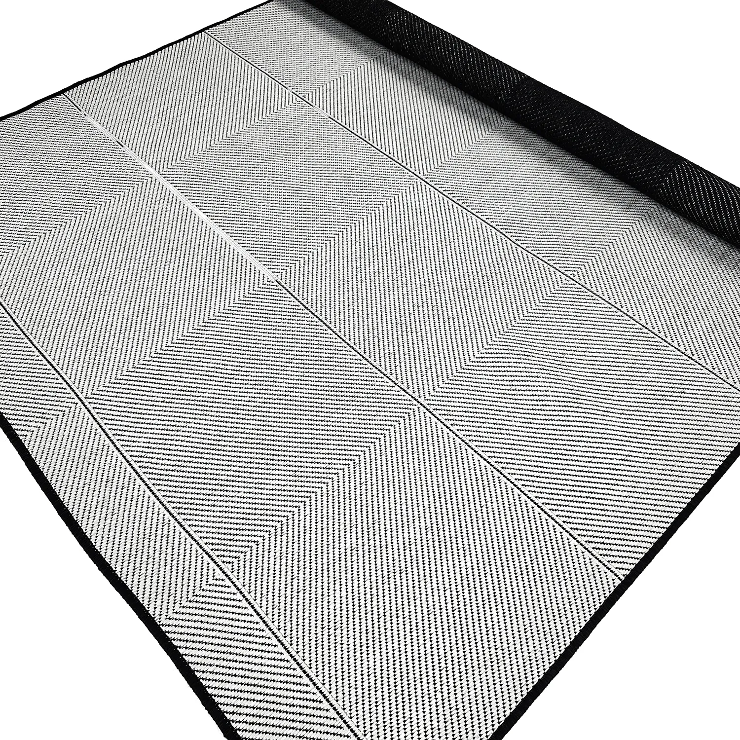 Tæpper til indendørs/udendørs brug - utomhusmatta - Ava (sort)