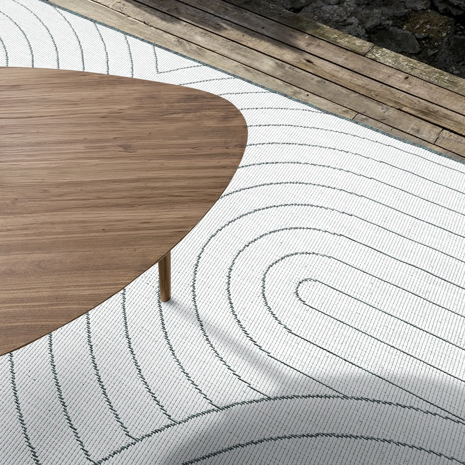 Tæpper til indendørs/udendørs brug - utomhusmatta - Hayden (grøn)