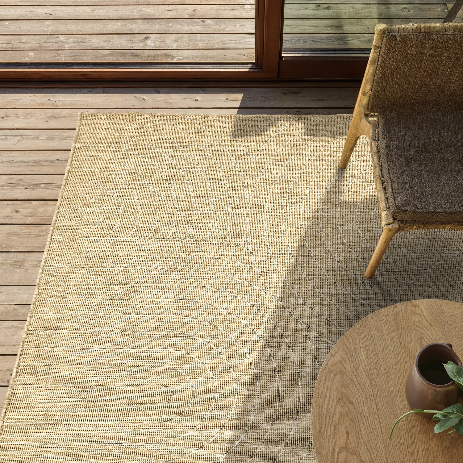 Tæpper til indendørs/udendørs brug - utomhusmatta - Hayden (natur)