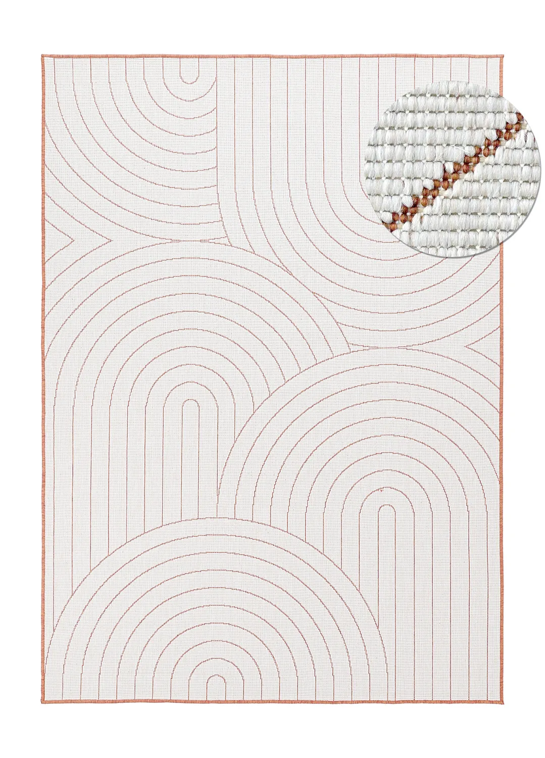 Tæpper til indendørs/udendørs brug - utomhusmatta - Hayden (rød)