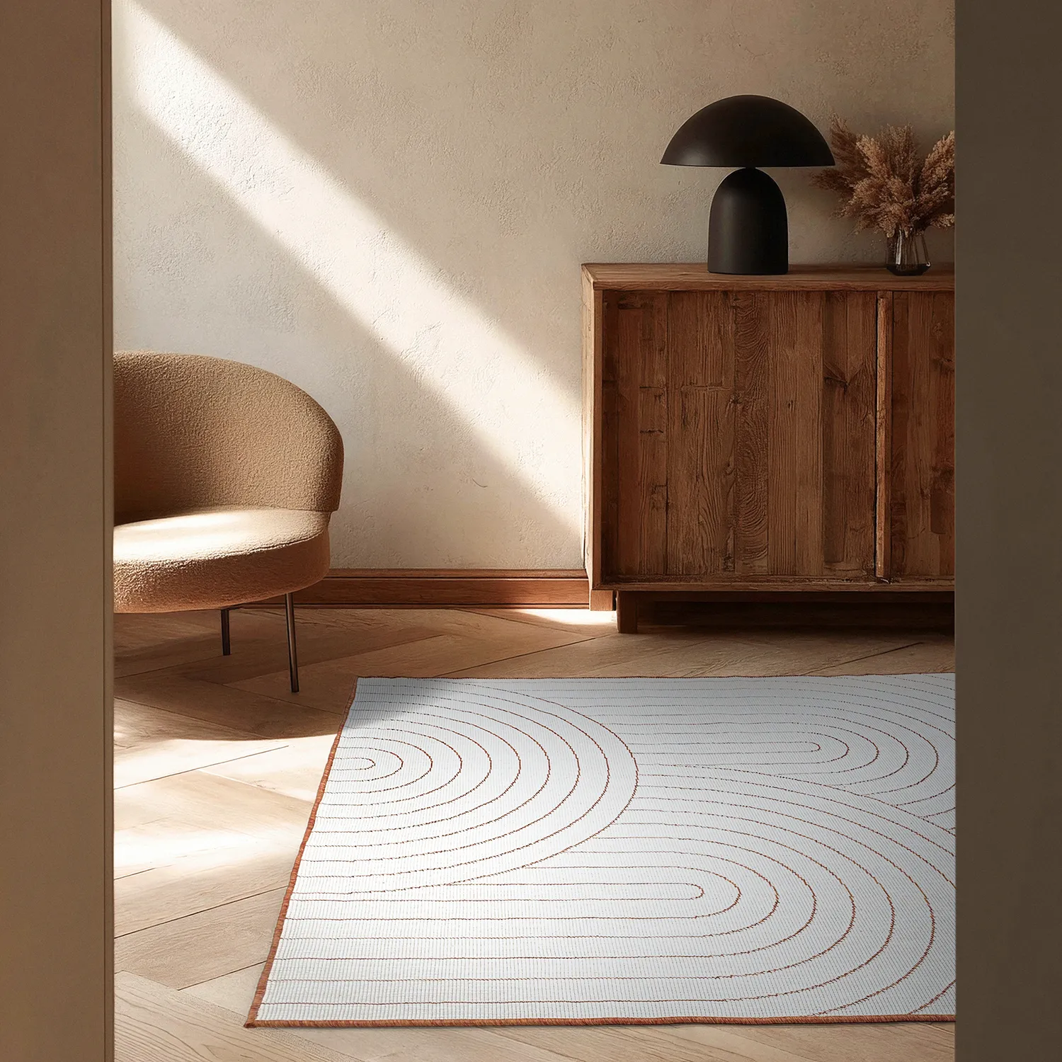 Tæpper til indendørs/udendørs brug - utomhusmatta - Hayden (rød)