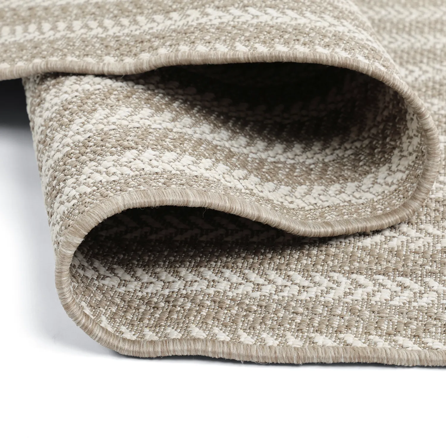 Ovalt tæppe - Indoor/outdoor Leander (beige)