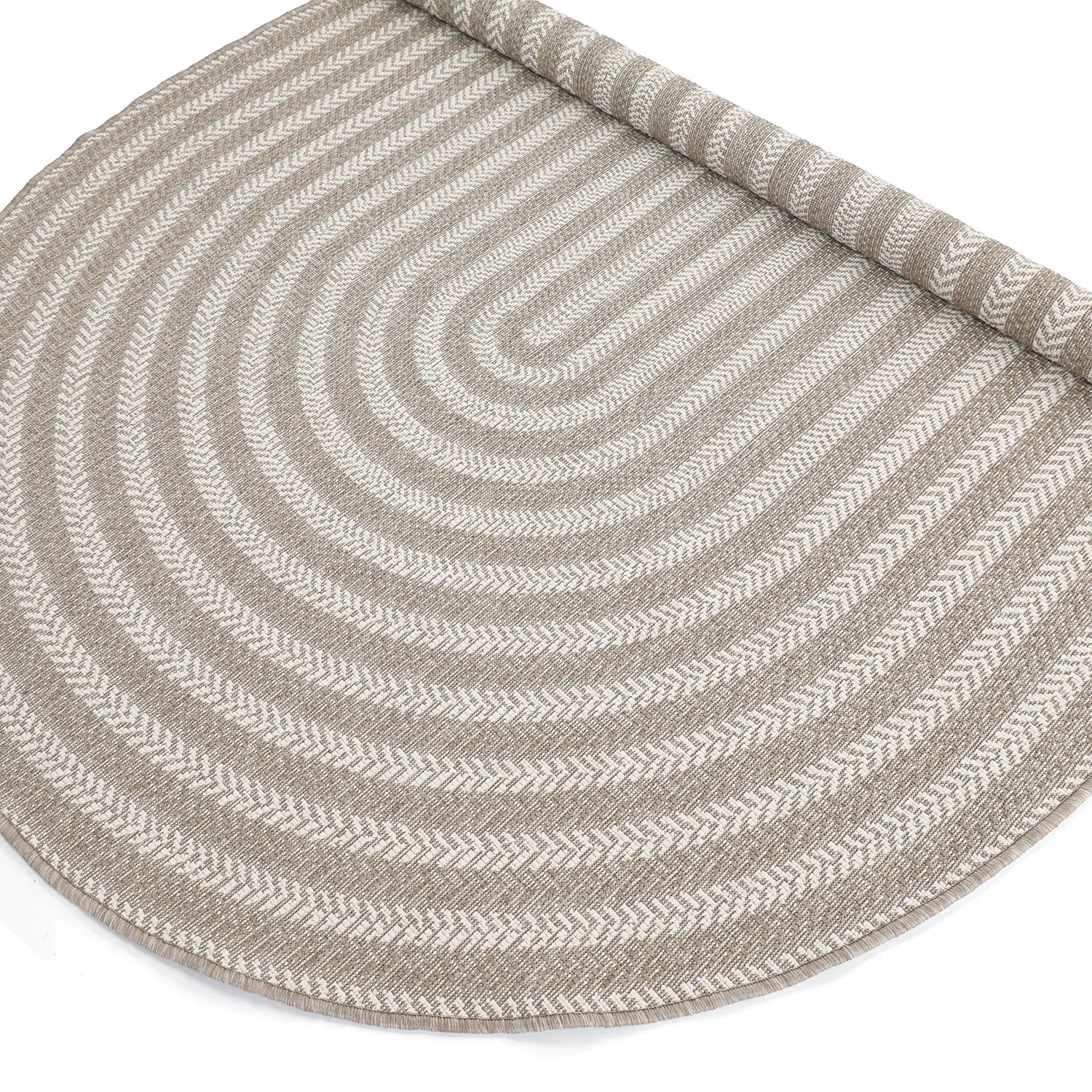 Ovalt tæppe - Indoor/outdoor Leander (beige)
