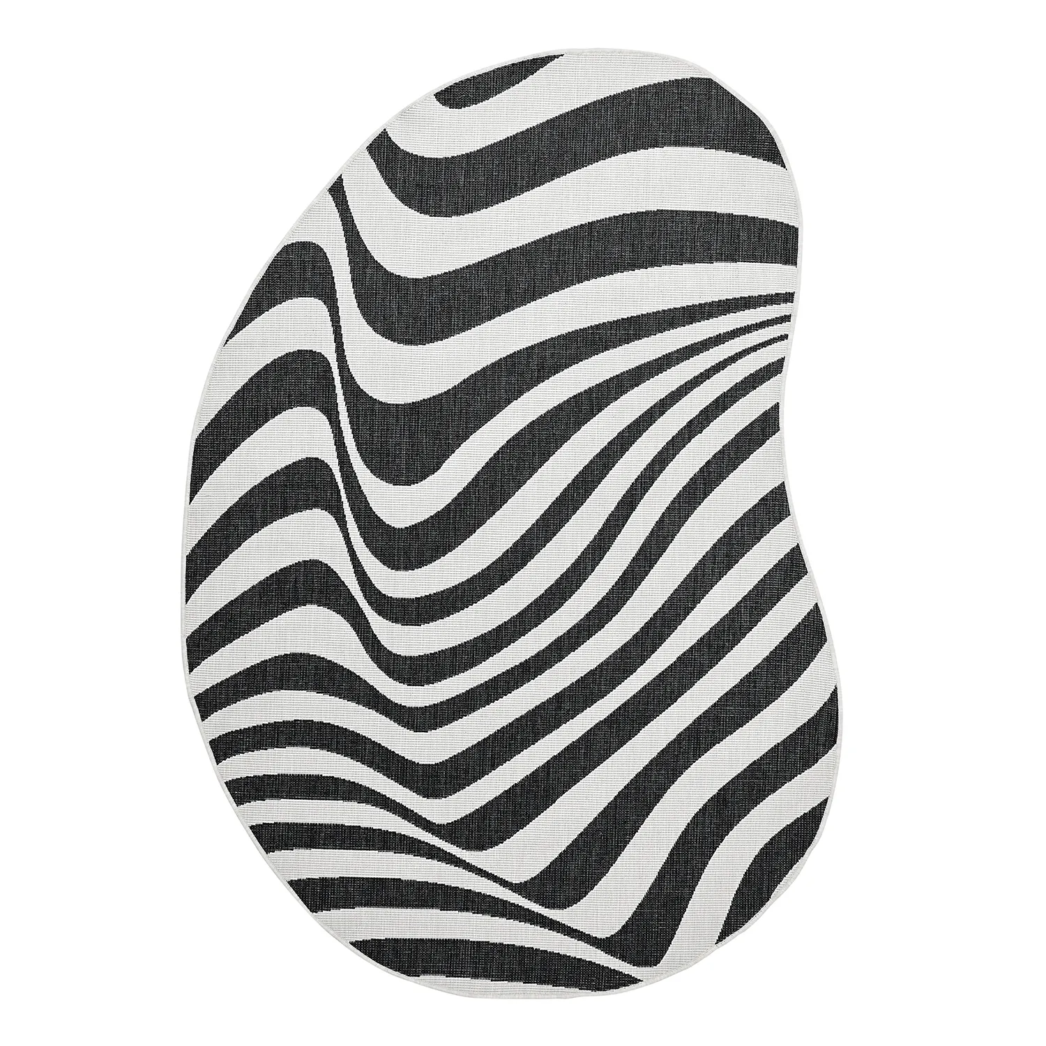 Tæpper til indendørs/udendørs brug - utomhusmatta - Remina (sort/hvid)