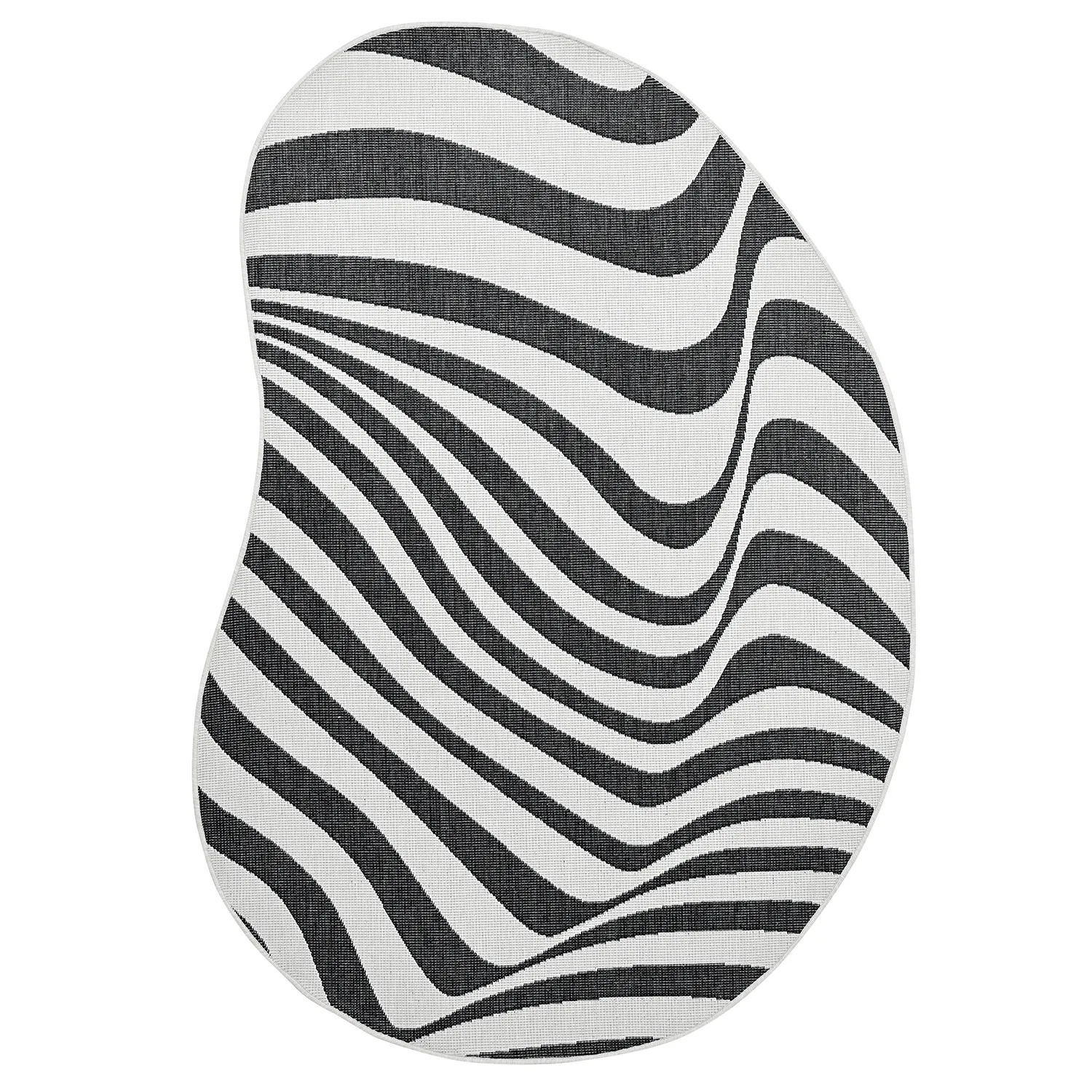 Tæpper til indendørs/udendørs brug - utomhusmatta - Remina (sort/hvid)