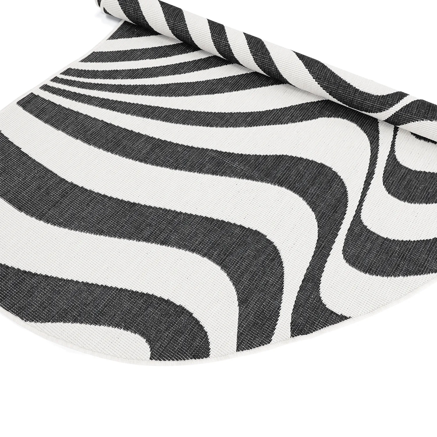 Tæpper til indendørs/udendørs brug - utomhusmatta - Remina (sort/hvid)