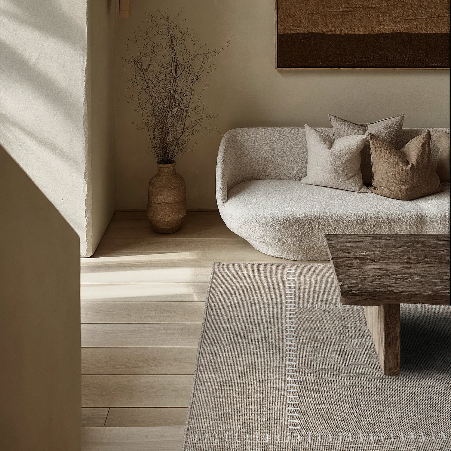 Tæpper til indendørs/udendørs brug - utomhusmatta - Rhea (beige)