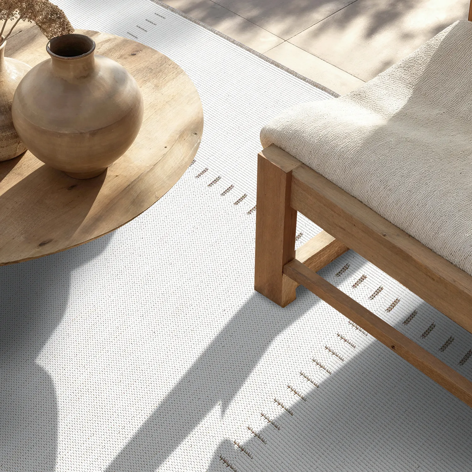 Tæpper til indendørs/udendørs brug - utomhusmatta - Rhea (beige)