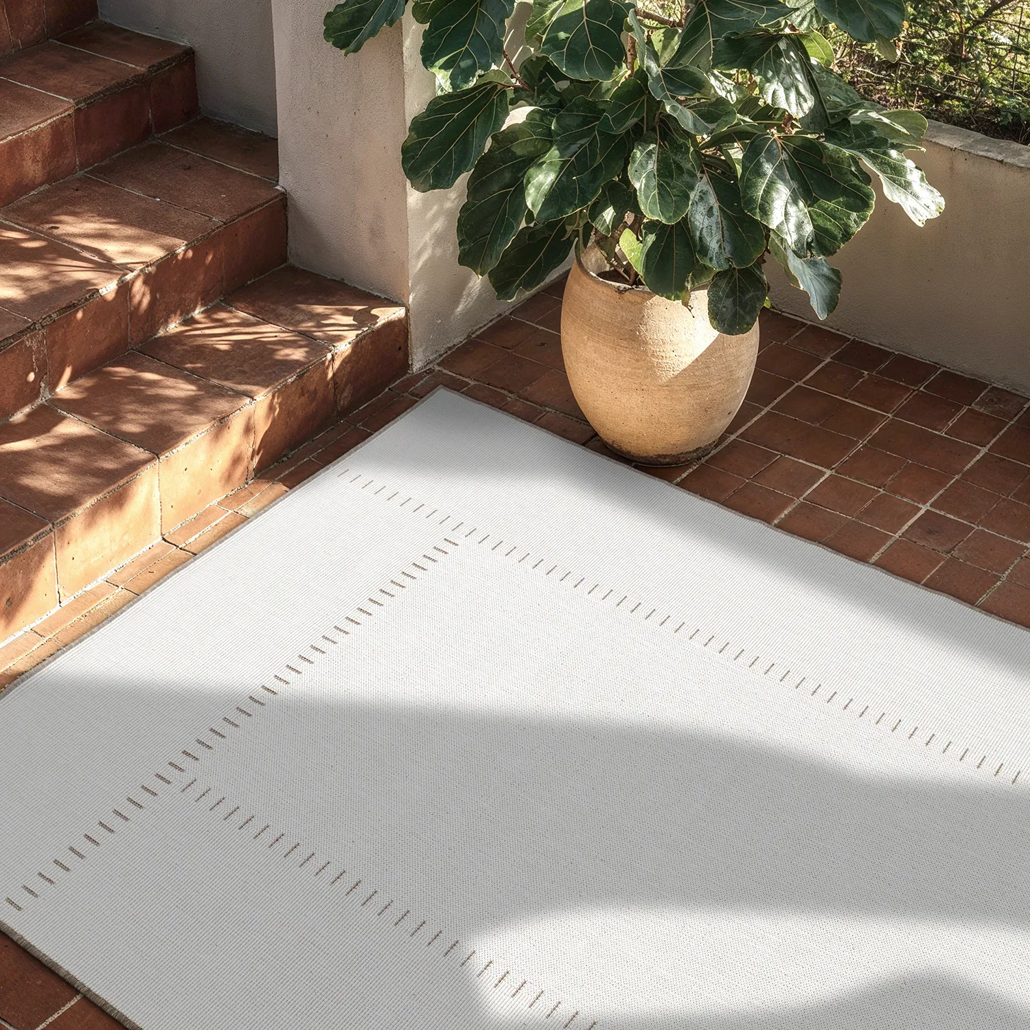 Tæpper til indendørs/udendørs brug - utomhusmatta - Rhea (beige)