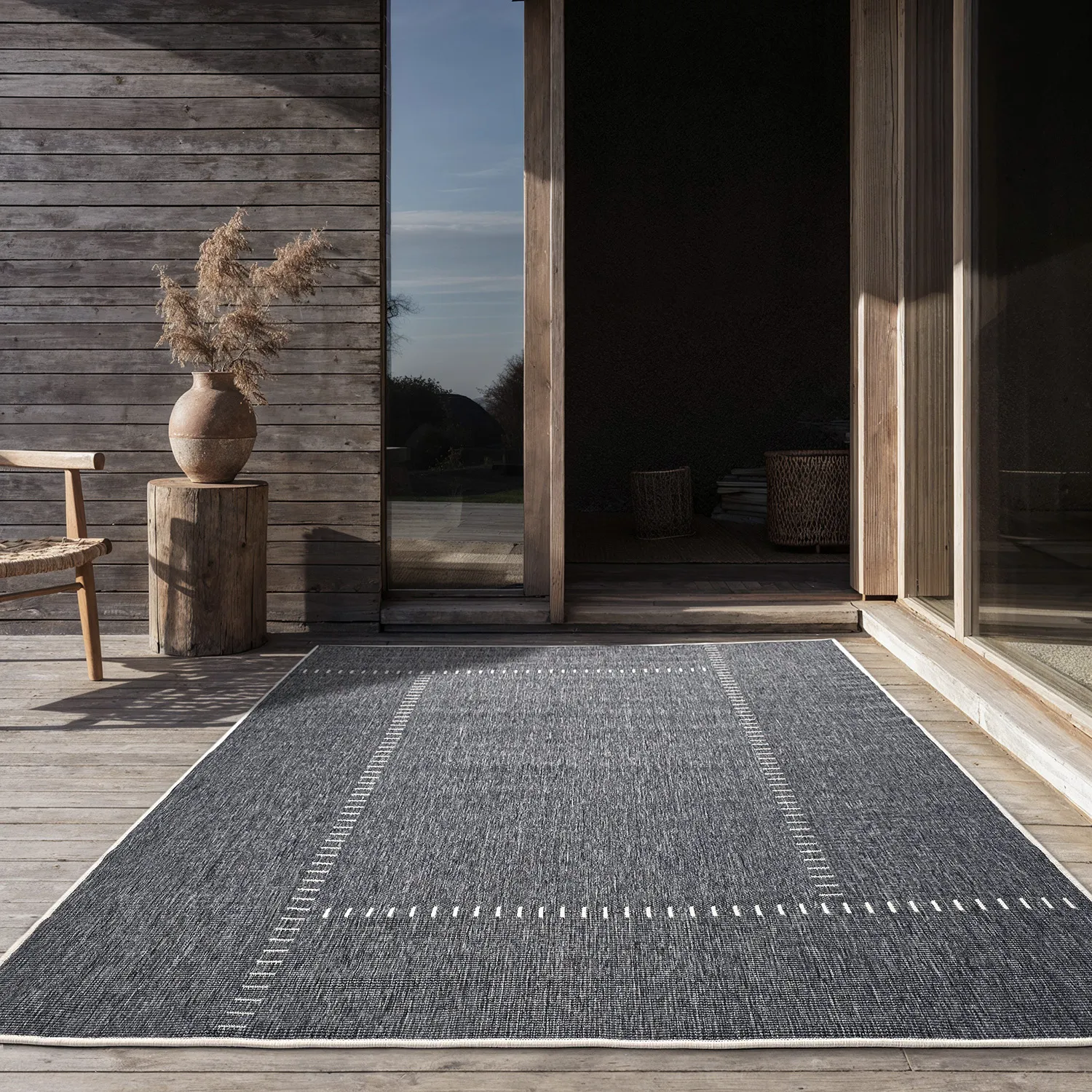 Tæpper til indendørs/udendørs brug - utomhusmatta - Rhea (hvid)