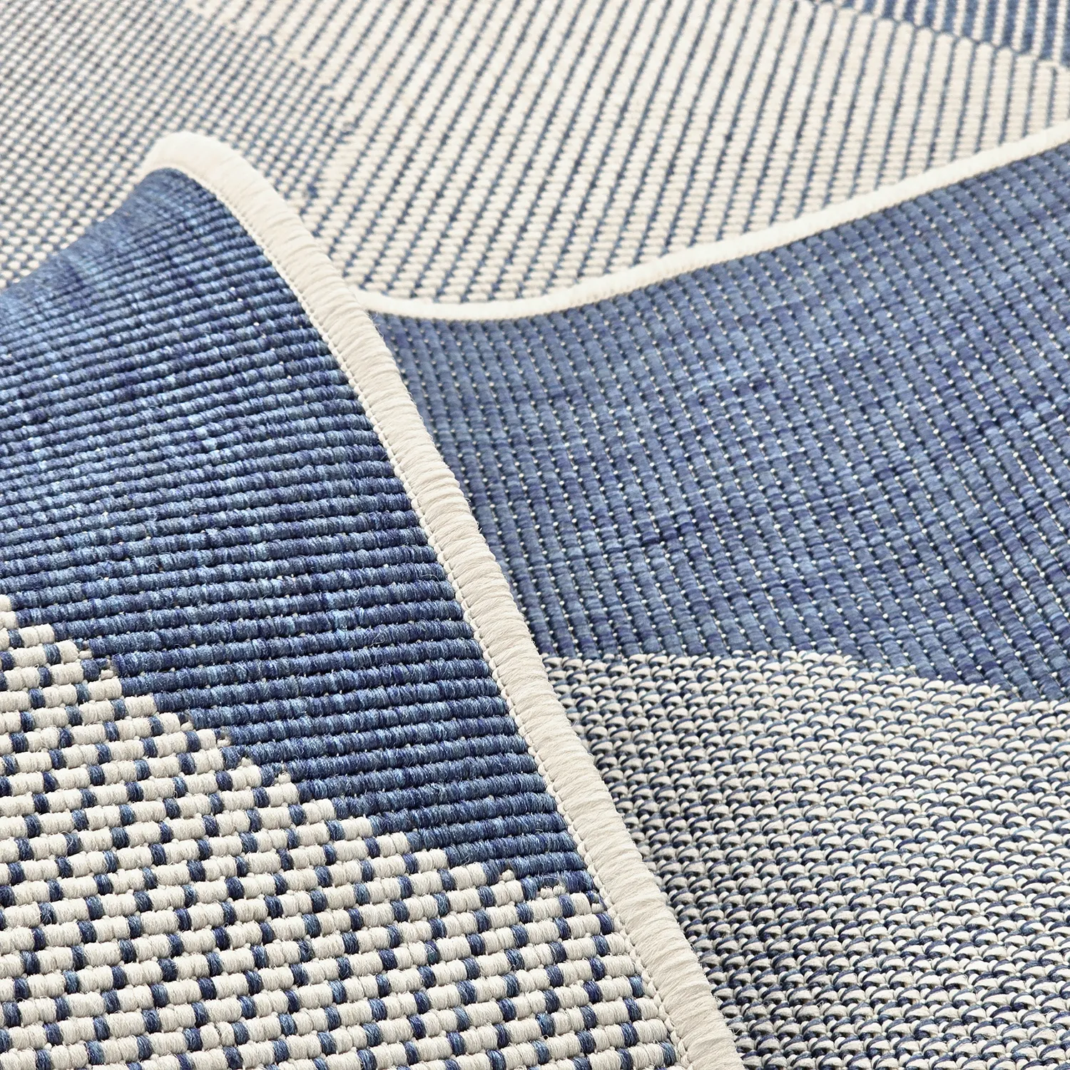 Tæpper til indendørs/udendørs brug - utomhusmatta - Somerville (blå)