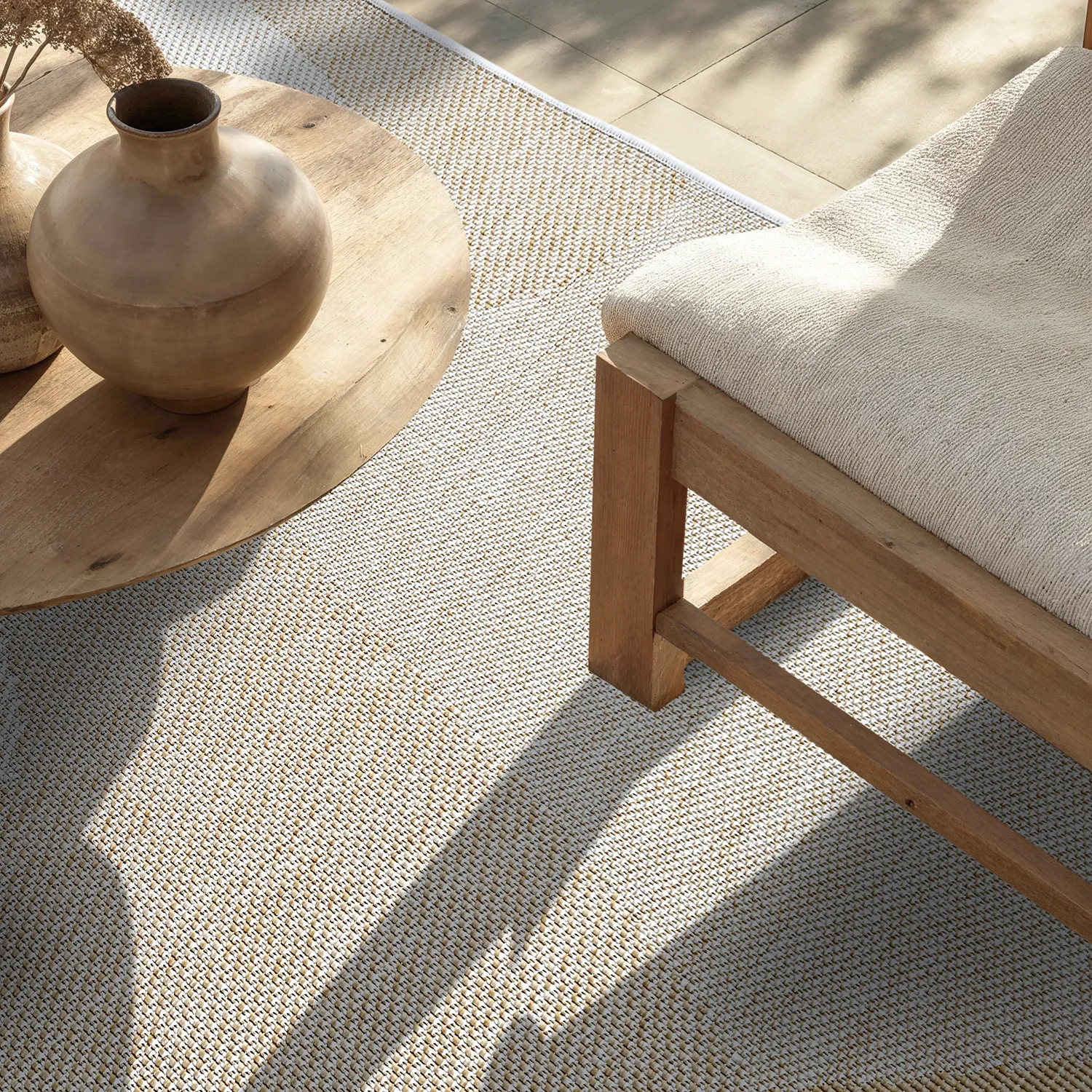 Tæpper til indendørs/udendørs brug - utomhusmatta - Somerville (gul)