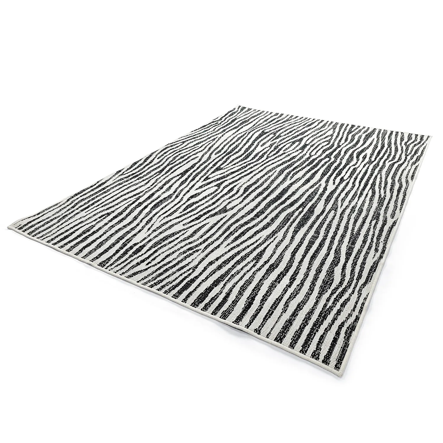 Tæpper til indendørs/udendørs brug - utomhusmatta - Vaura (sort/hvid)