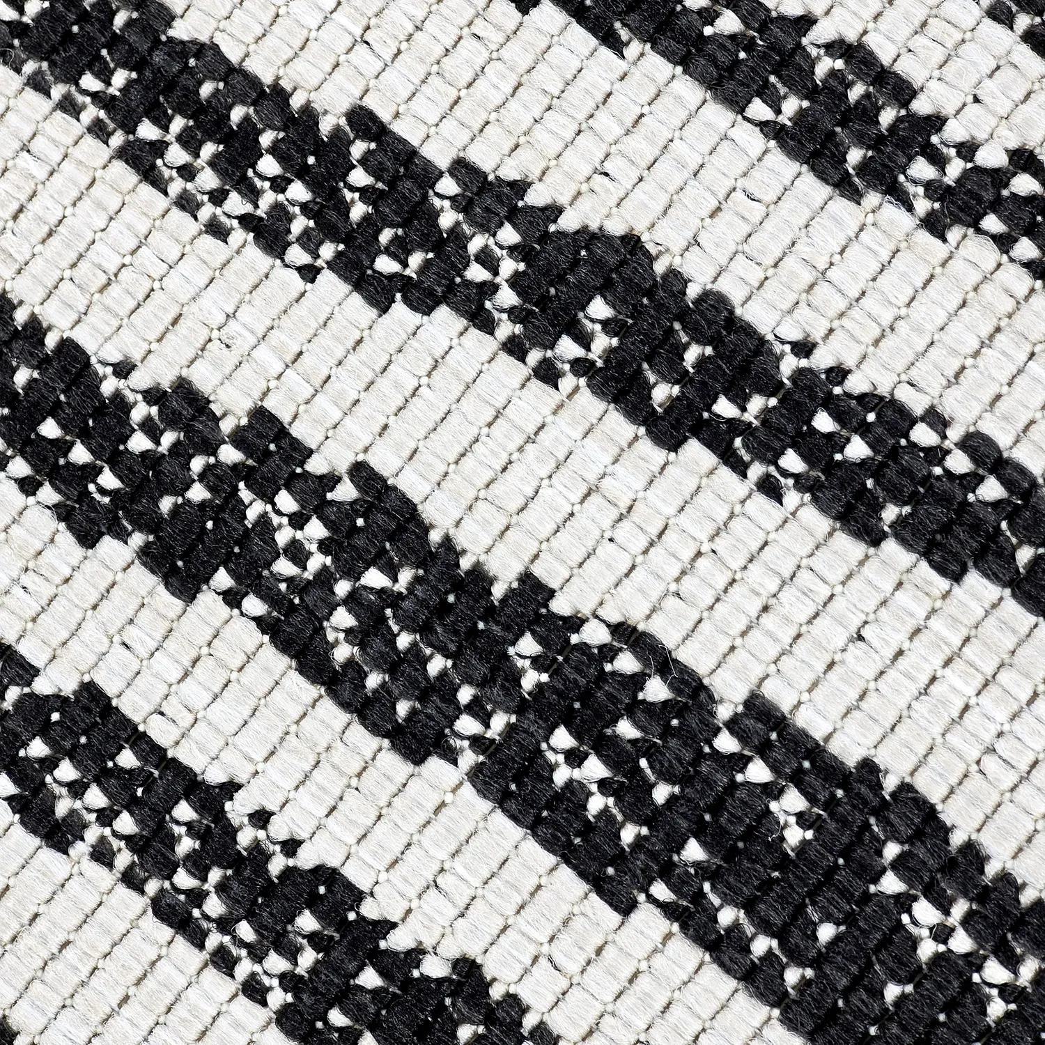 Tæpper til indendørs/udendørs brug - utomhusmatta - Vaura (sort/hvid)