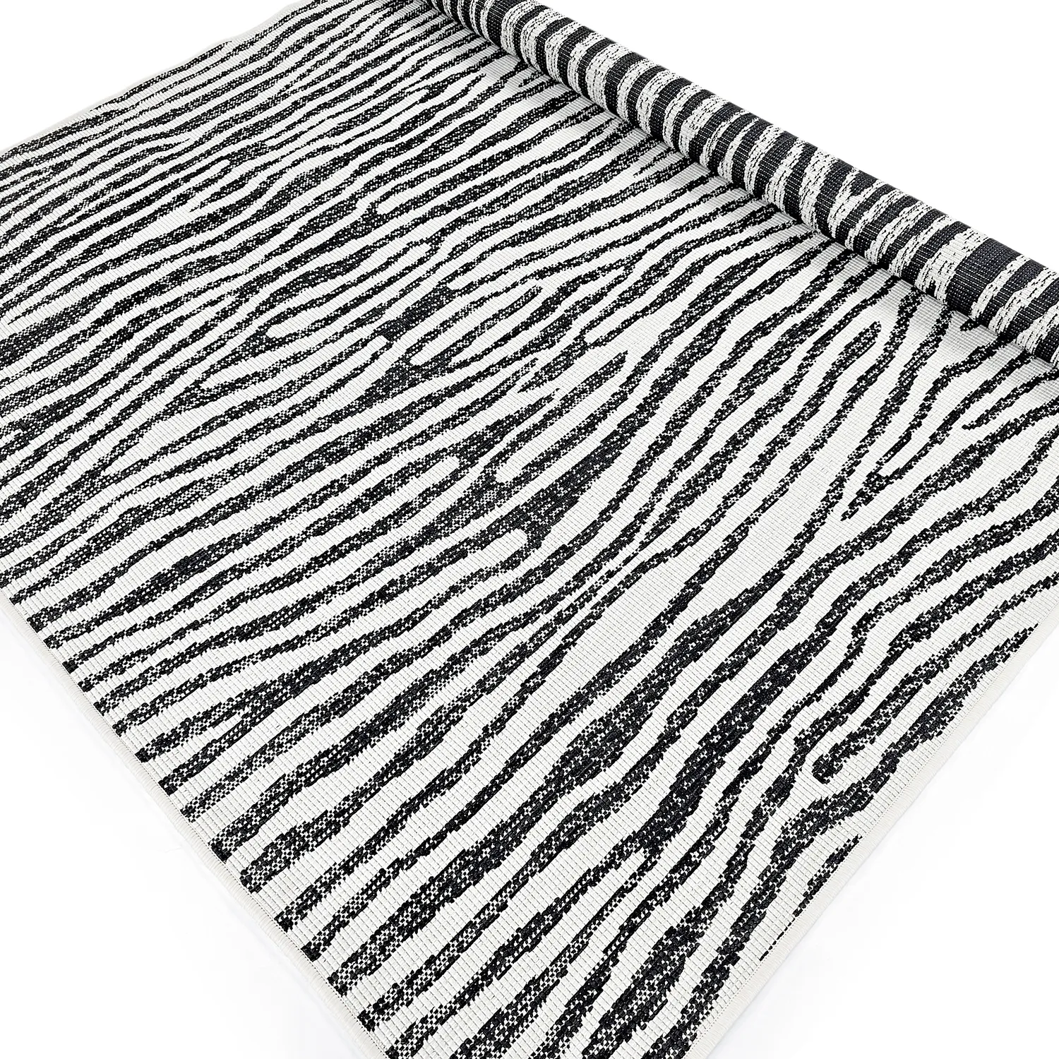 Tæpper til indendørs/udendørs brug - utomhusmatta - Vaura (sort/hvid)