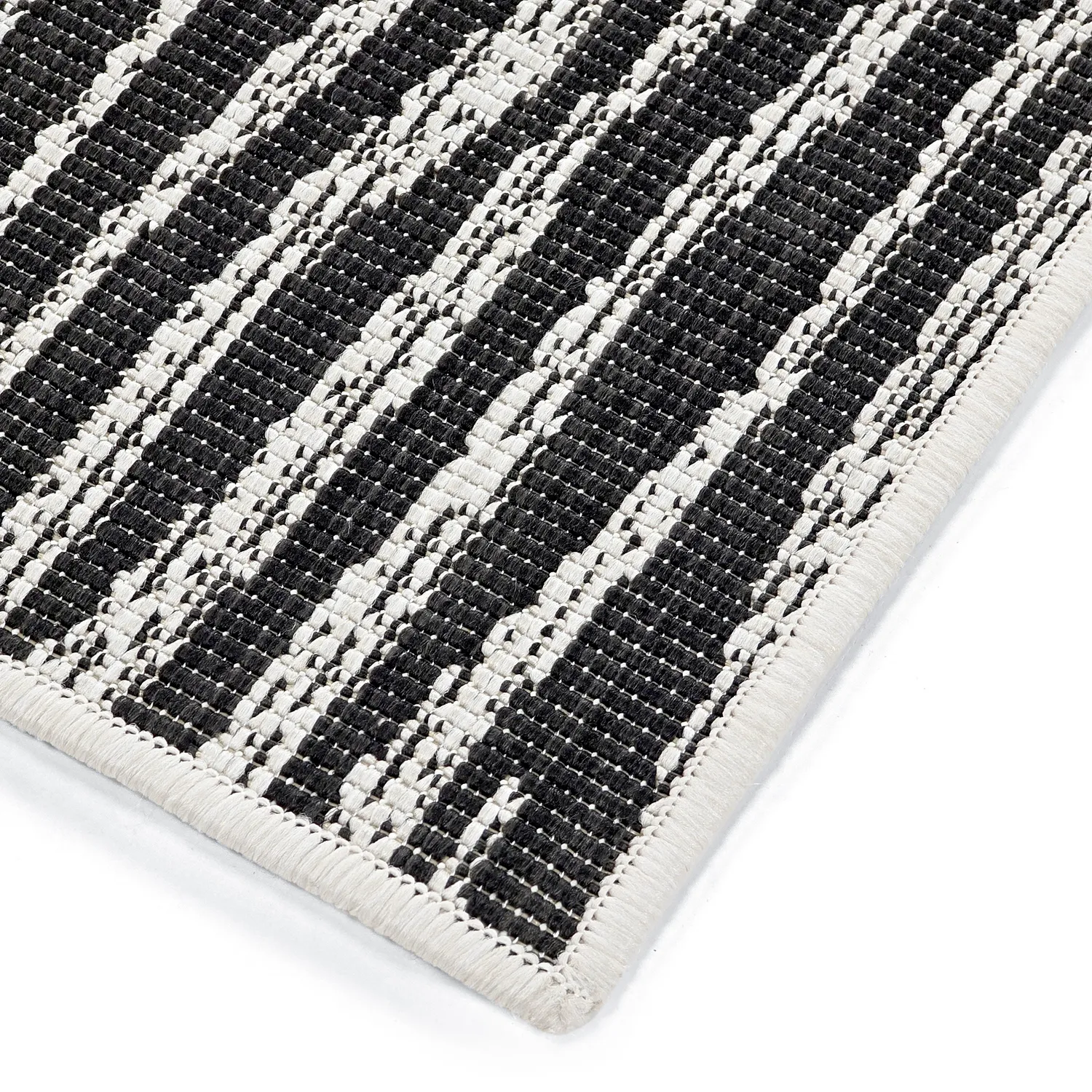 Tæpper til indendørs/udendørs brug - utomhusmatta - Vaura (sort/hvid)