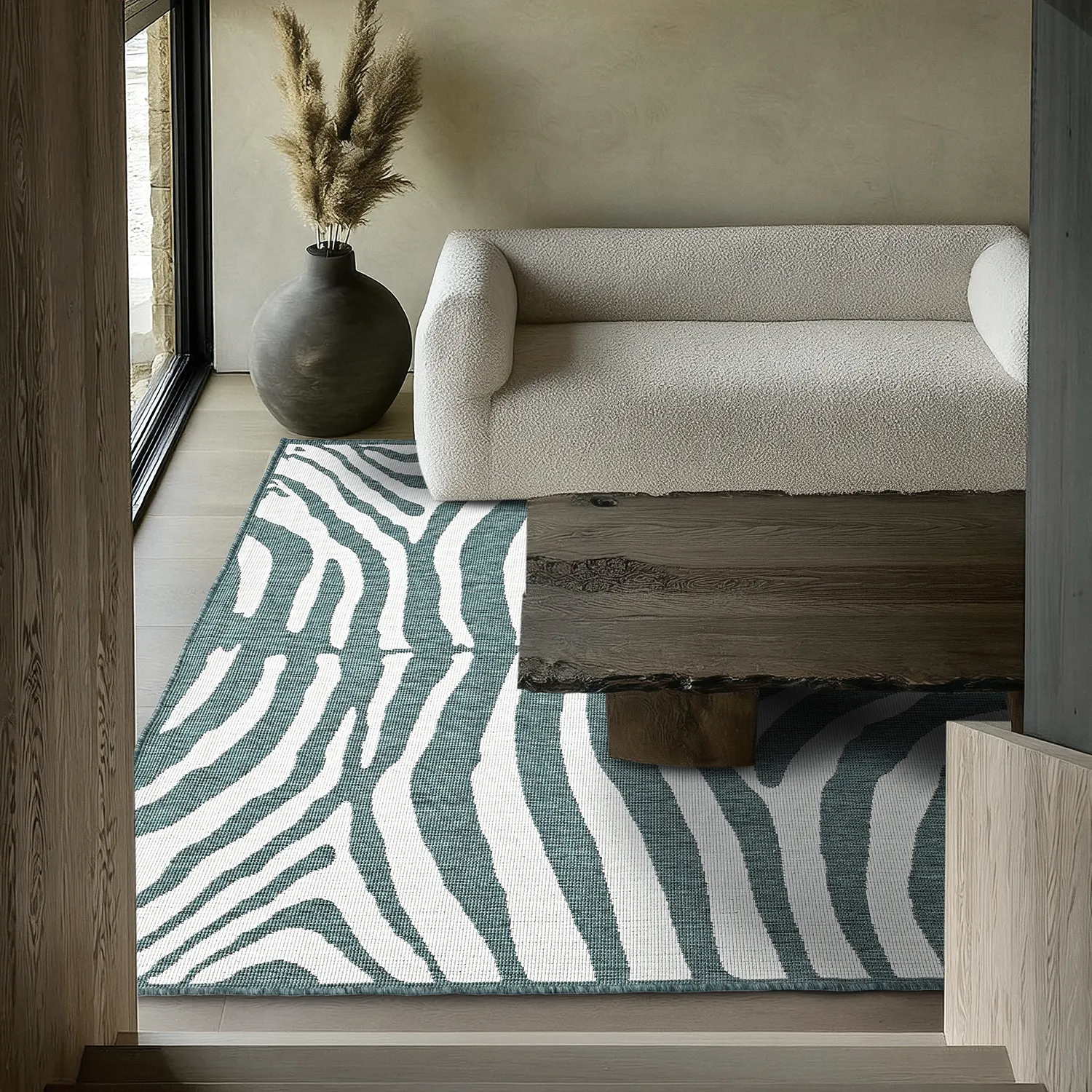 Tæpper til indendørs/udendørs brug - utomhusmatta - Winona (grøn)