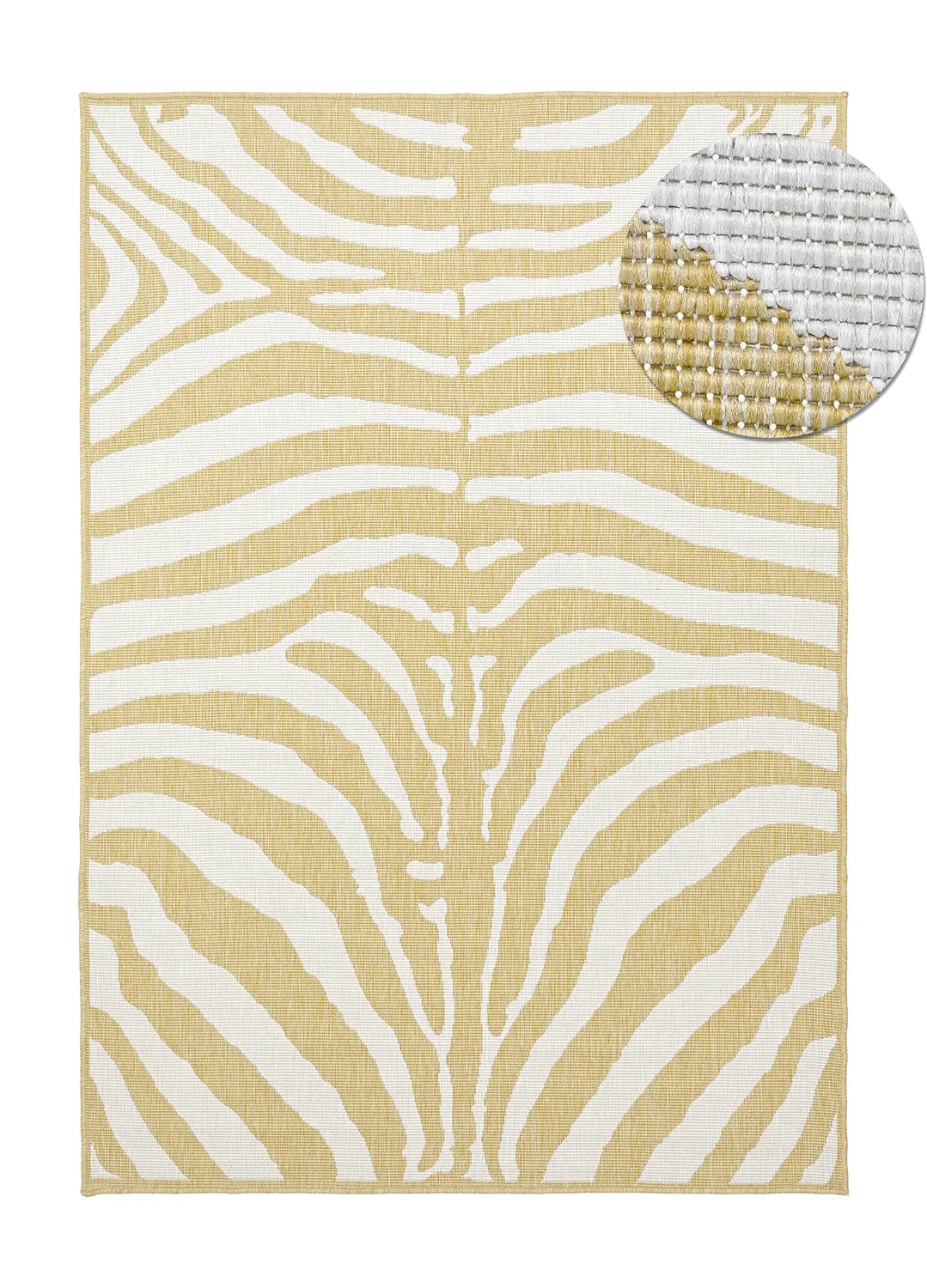 Tæpper til indendørs/udendørs brug - utomhusmatta - Winona (gul)