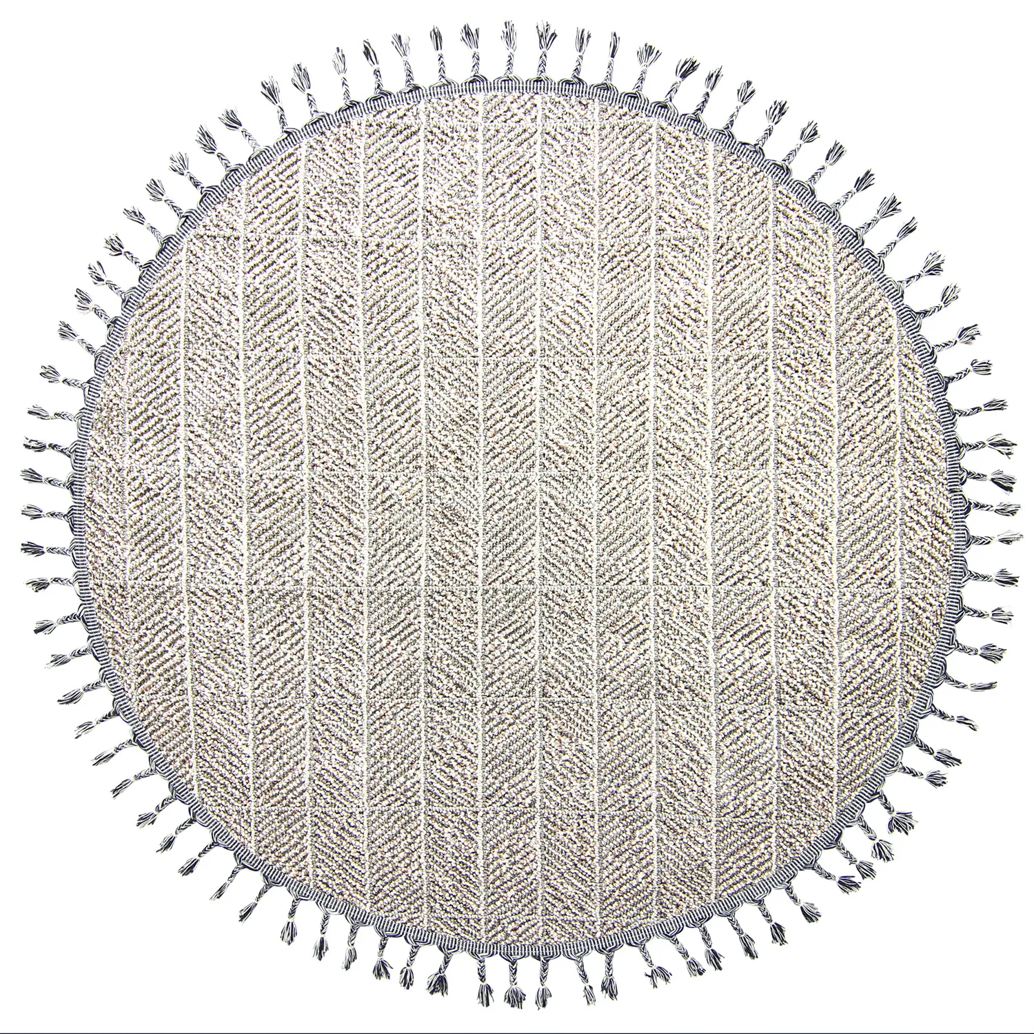 Runde tæpper - Indoor/Outdoor Francisco (grå)