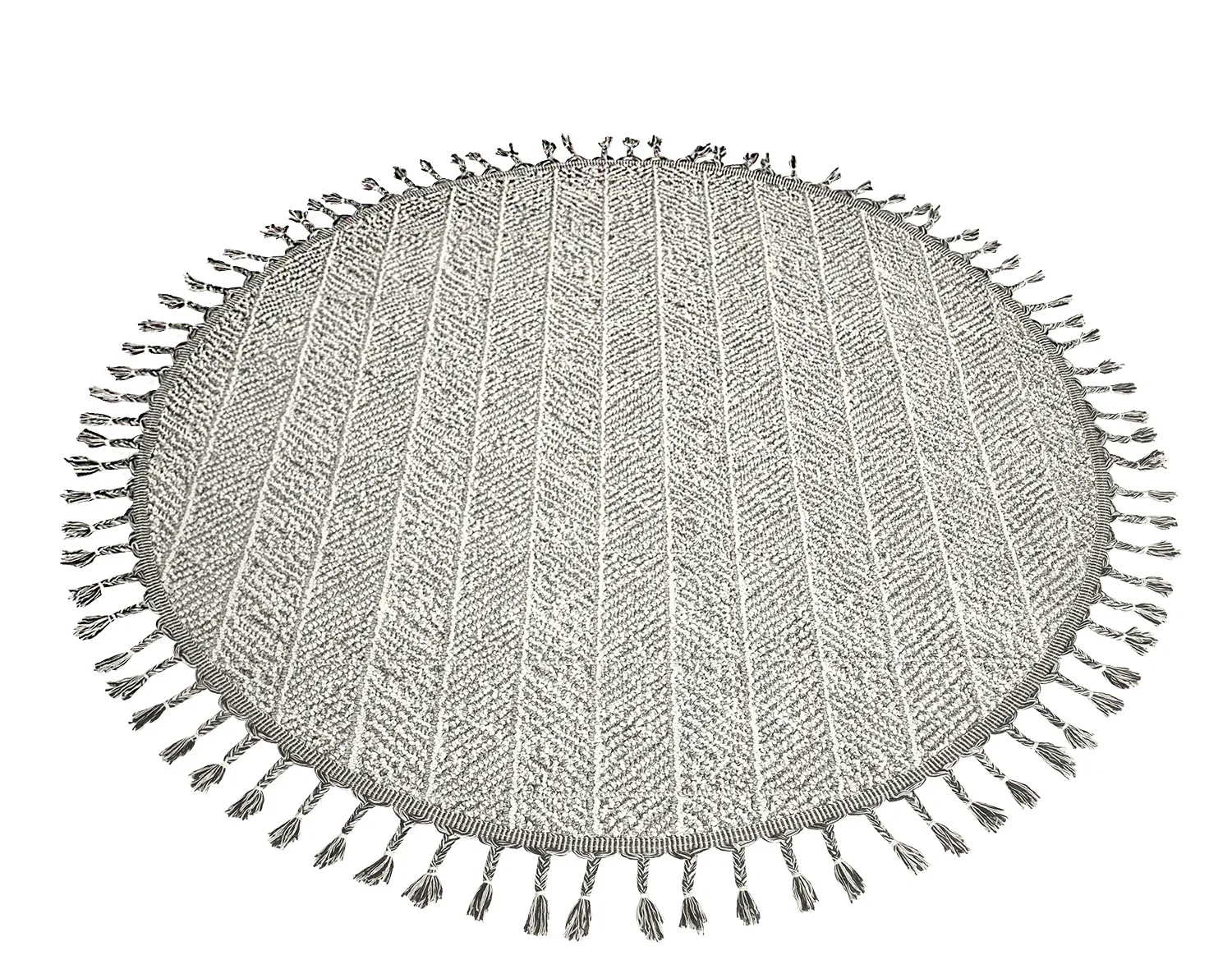 Runde tæpper - Indoor/Outdoor Francisco (grå)