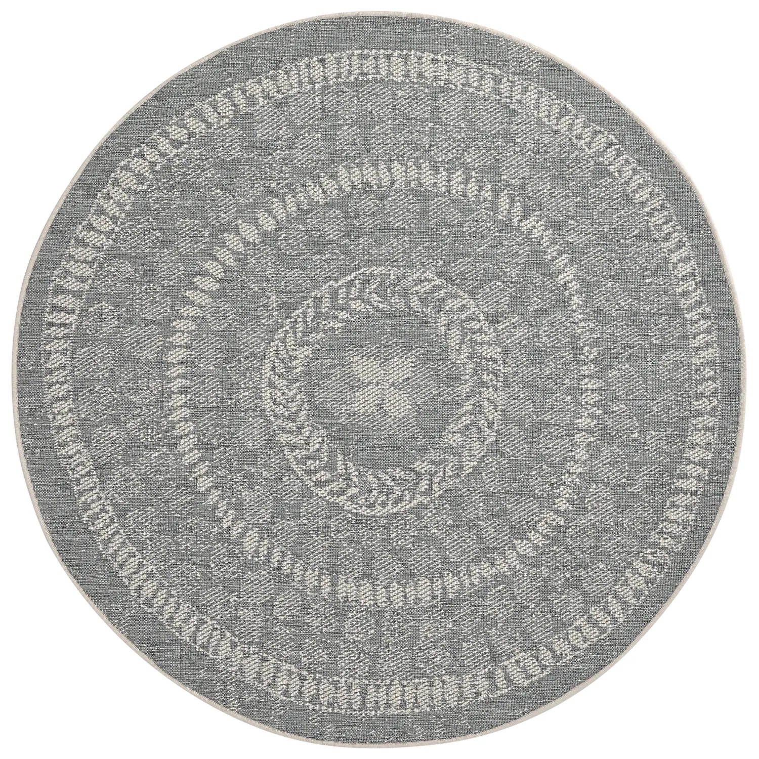 Runde tæpper - Indoor/Outdoor Malcolm (grå)