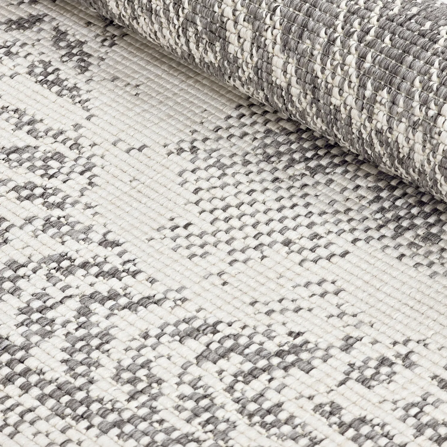 Runde tæpper - Indoor/Outdoor Malcolm (grå)