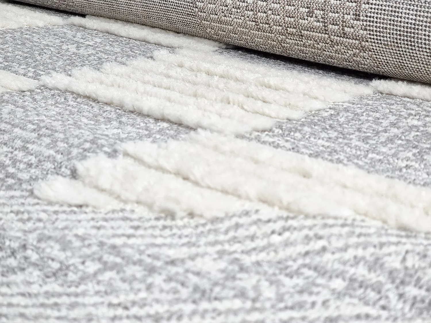 Runde tæpper - Austin (grå/offwhite)