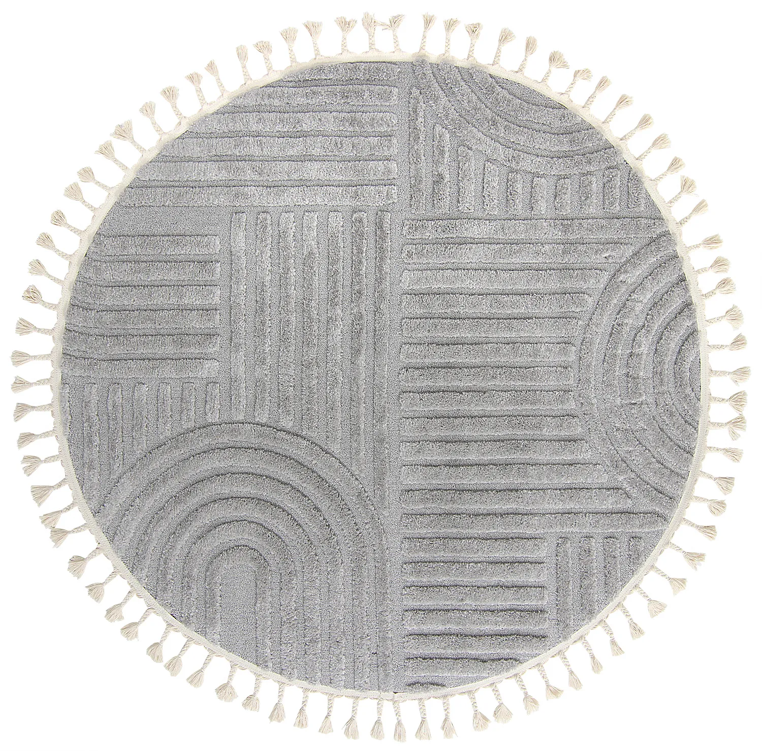 Runde tæpper - Campbell (grå)