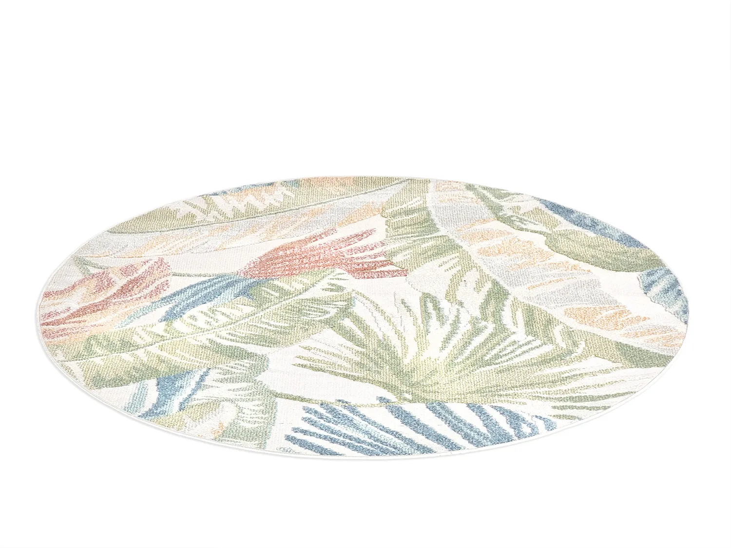 Runde tæpper - Indoor/Outdoor Havana (cream/multi)