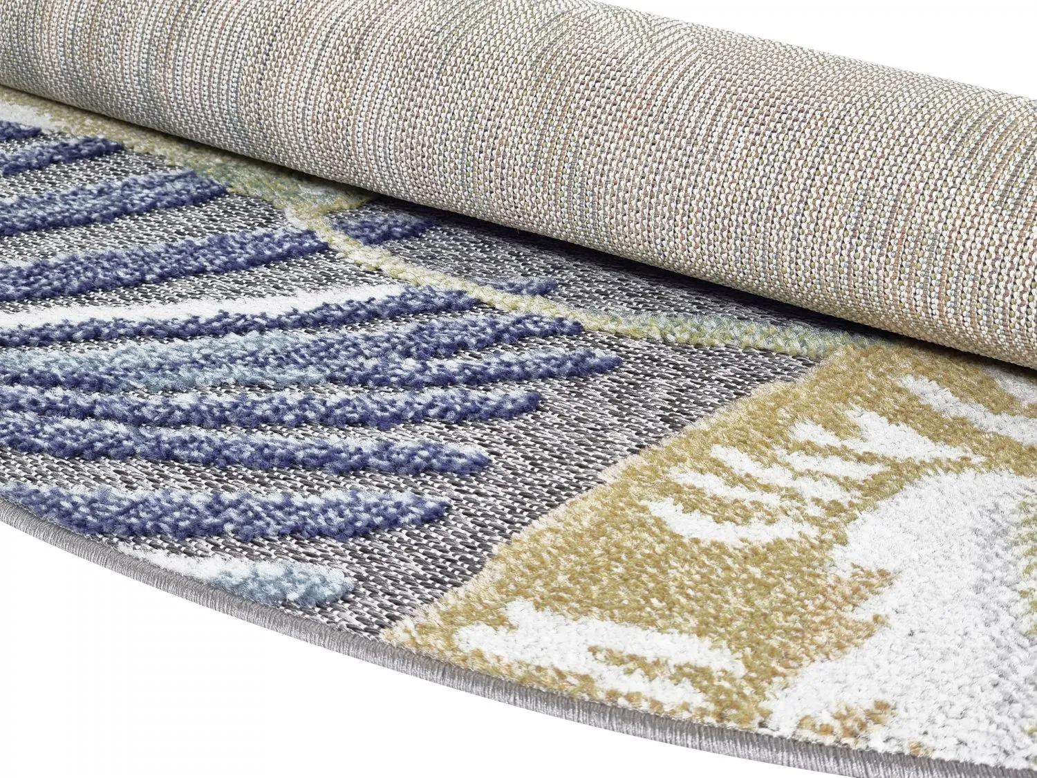 Runde tæpper - Indoor/Outdoor Havana (blå/multi)