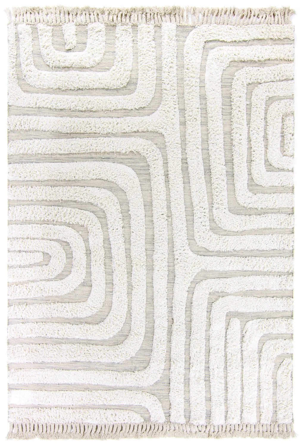 Bomuldstæppe - Inez (beige)