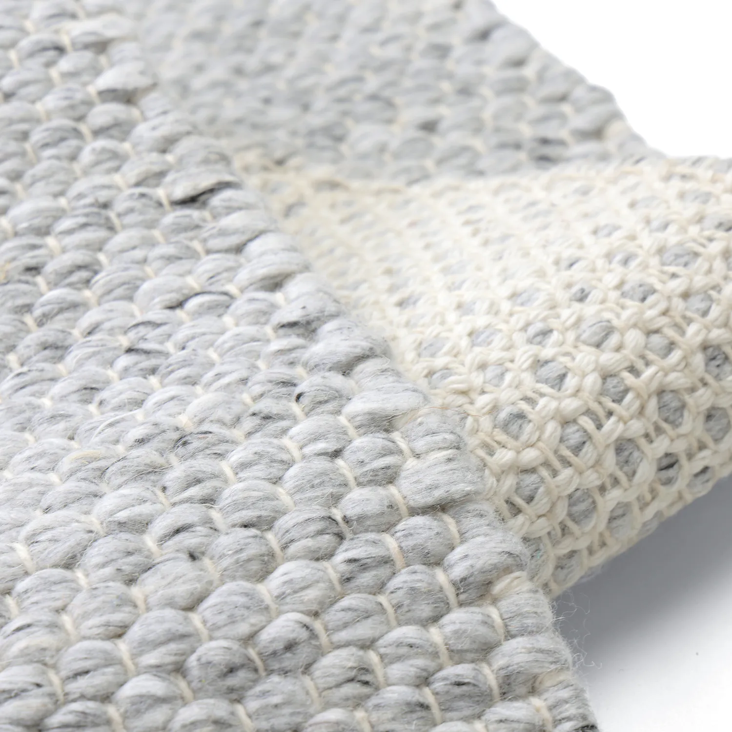Tæpper til indendørs/udendørs brug - Arco Wool Look (grå/beige)