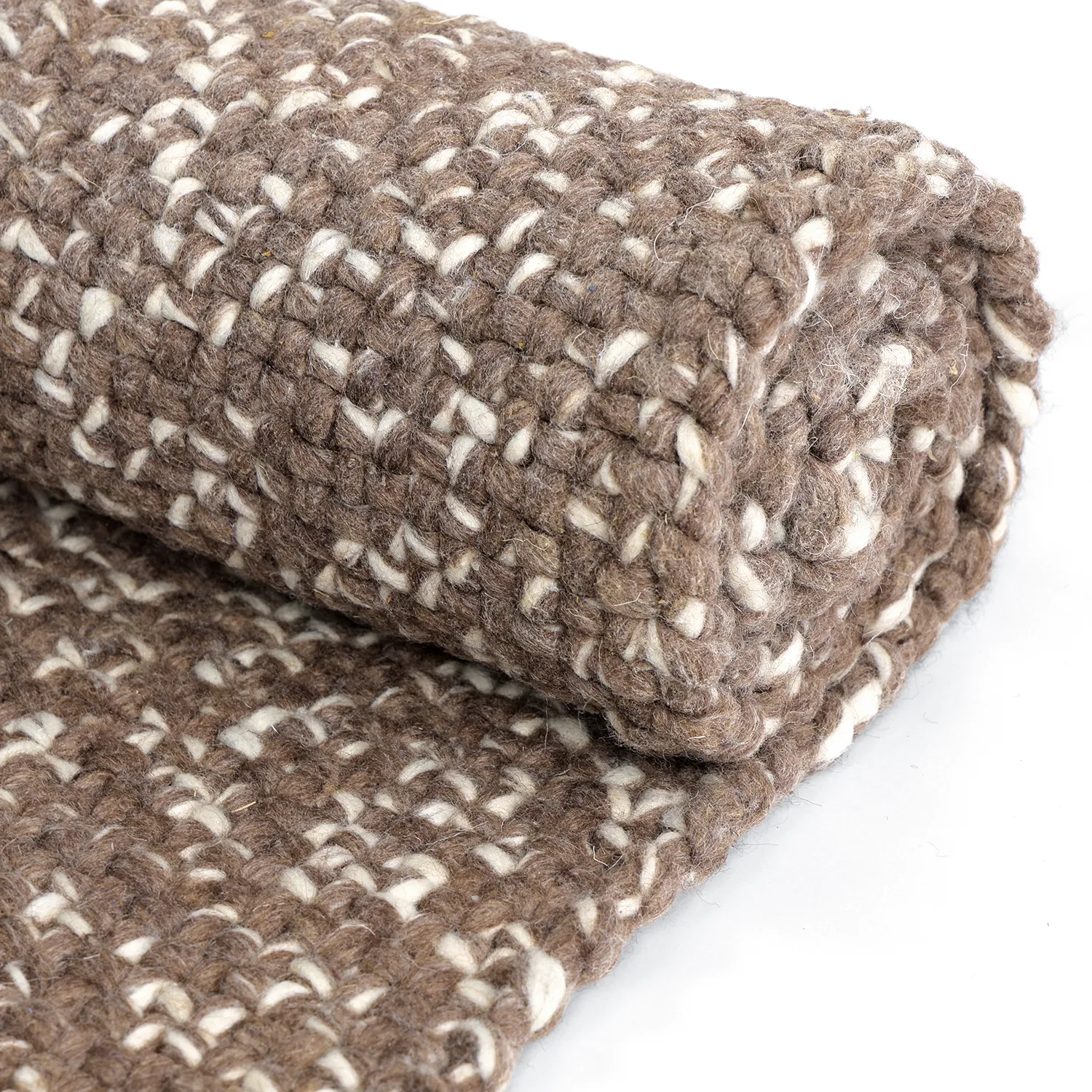 Tæpper til indendørs/udendørs brug - Orta Wool Look (brun)