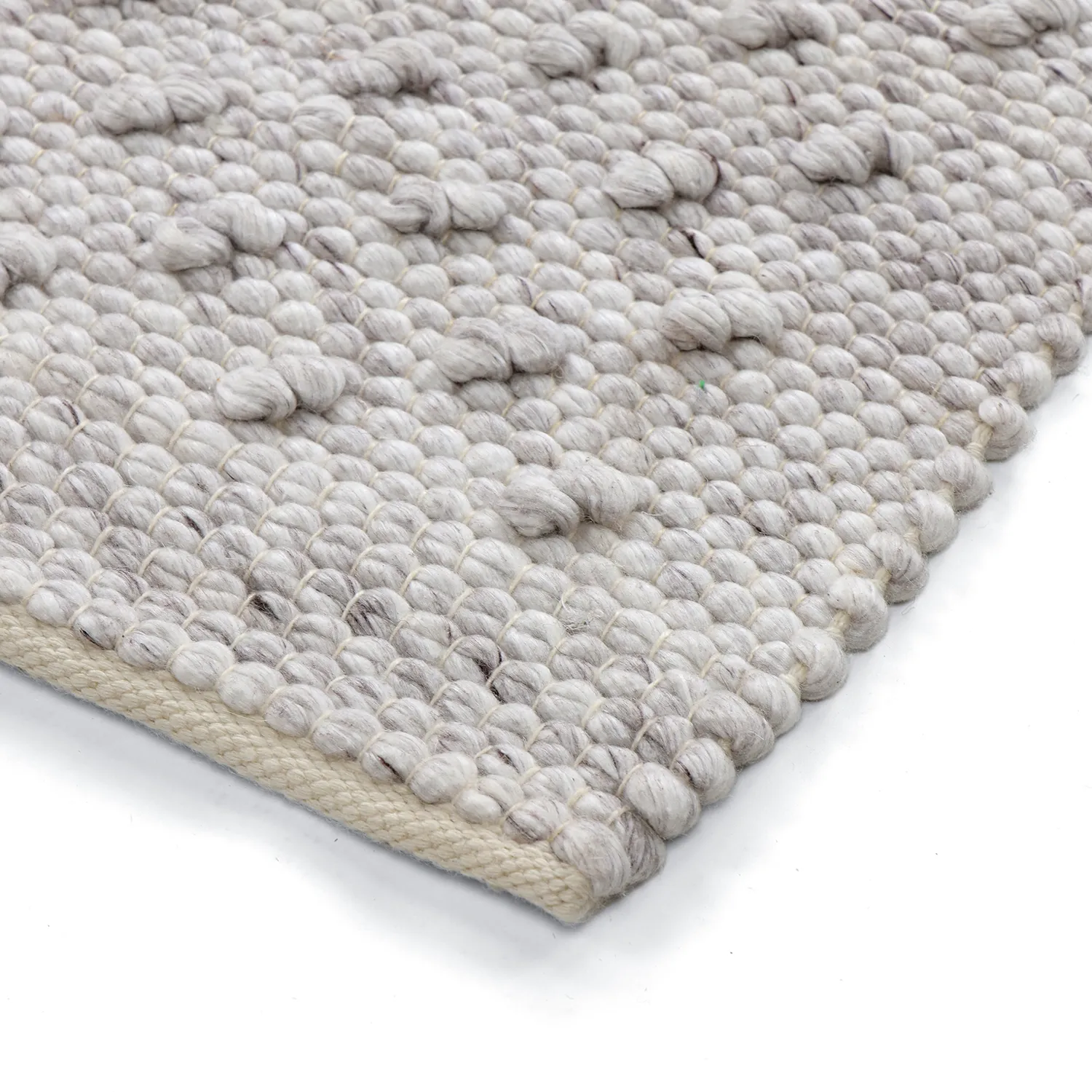 Tæpper til indendørs/udendørs brug - Todi Wool Look (grå/beige)