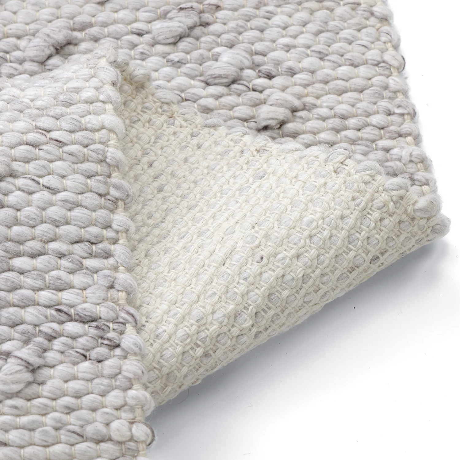 Tæpper til indendørs/udendørs brug - Todi Wool Look (grå/beige)